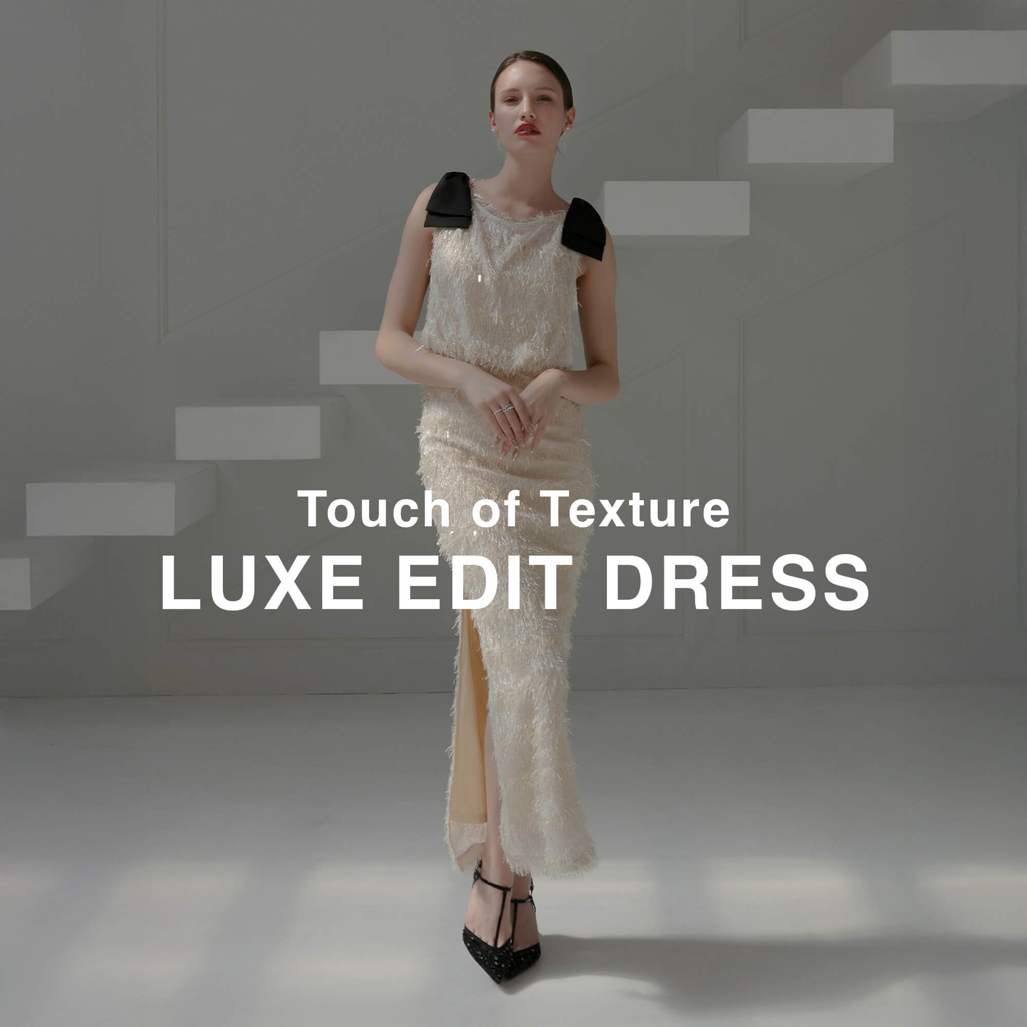 TOUCH OF TEXTURE LUXE EDIT DRESS