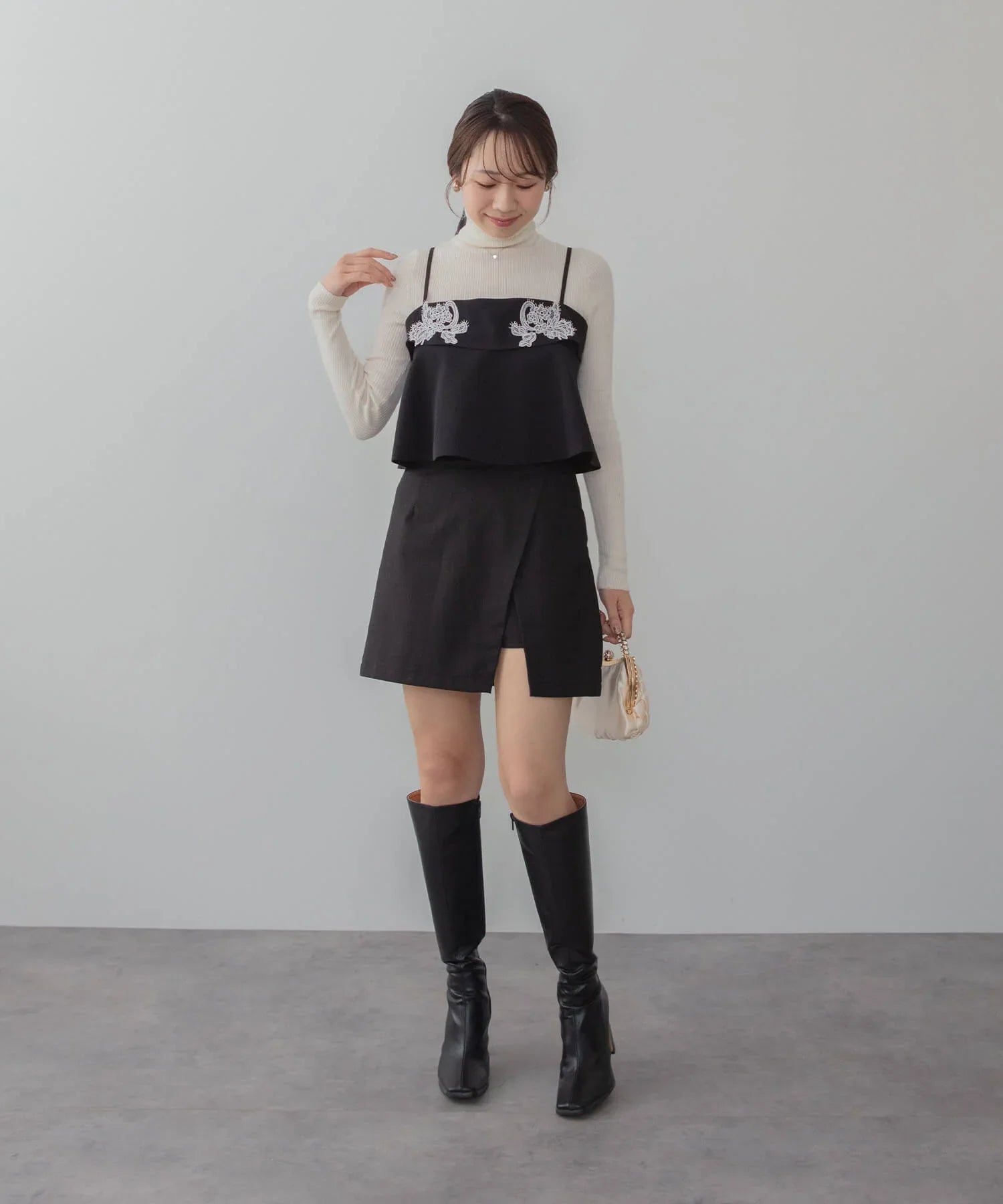 【当日発送】シアーブラウスエンブロイダリービスチェマーメイドワンピースドレス