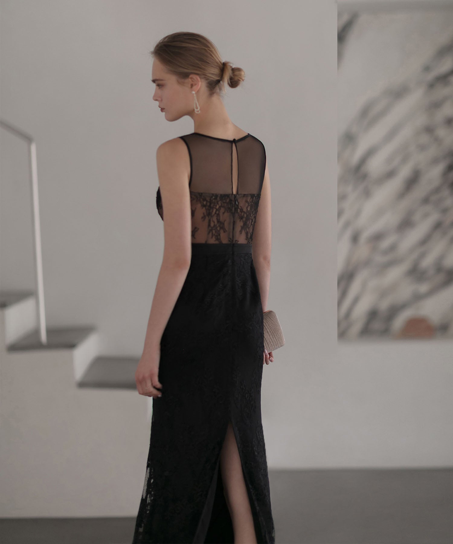 【LEJA LUXE】シェルカップレースマーメイドドレス