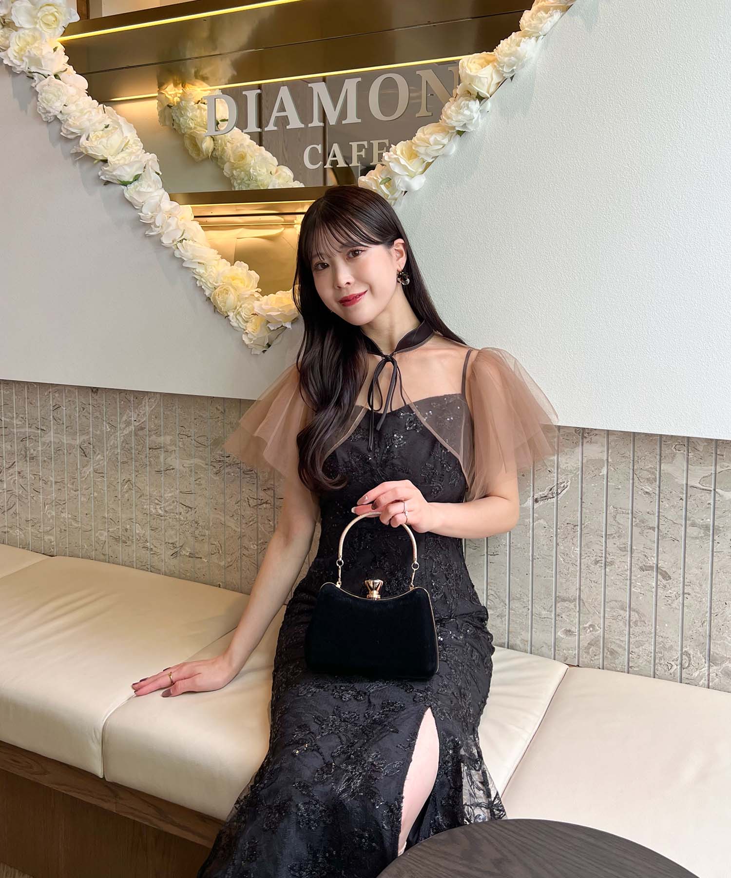 6.23【COMING SOON】チュールボレロスパンコールマーメイドワンピースドレス