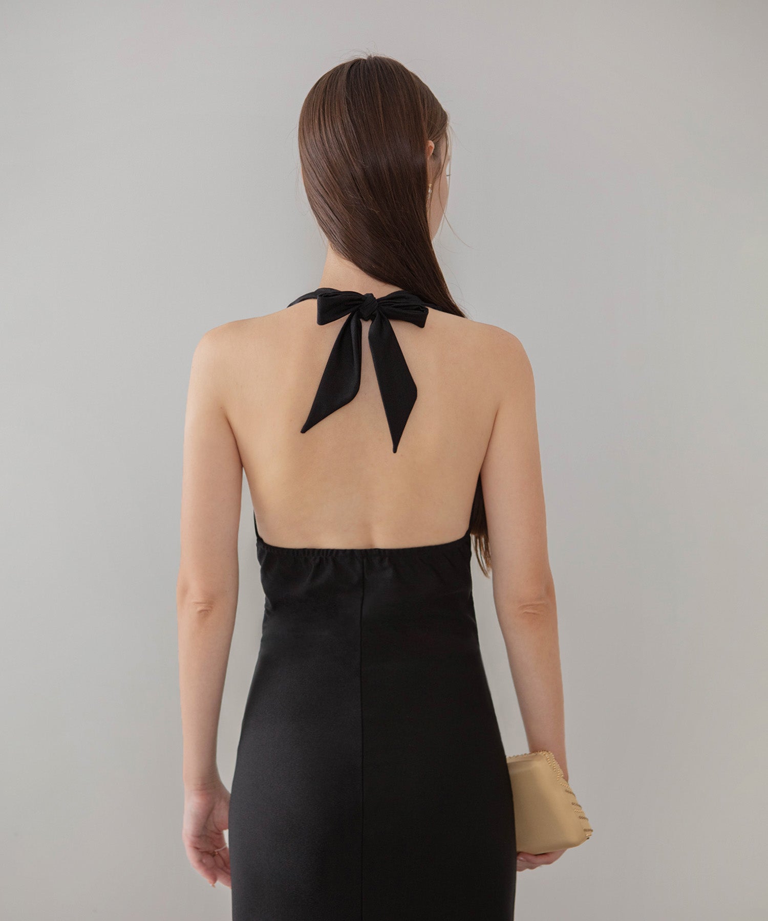 【LEJA LUXE】2WAYシアーレースグローブクラシックブラックマーメイドドレス