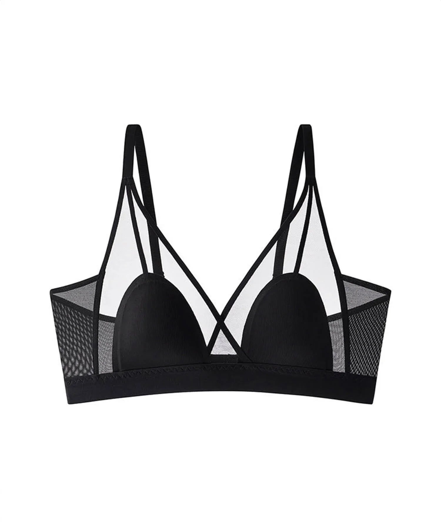 【当日発送】<涼感シアーブラ>極小パッドで驚きの着痩せ見え|ひんやり軽やか×ノンワイヤーで夏も快適