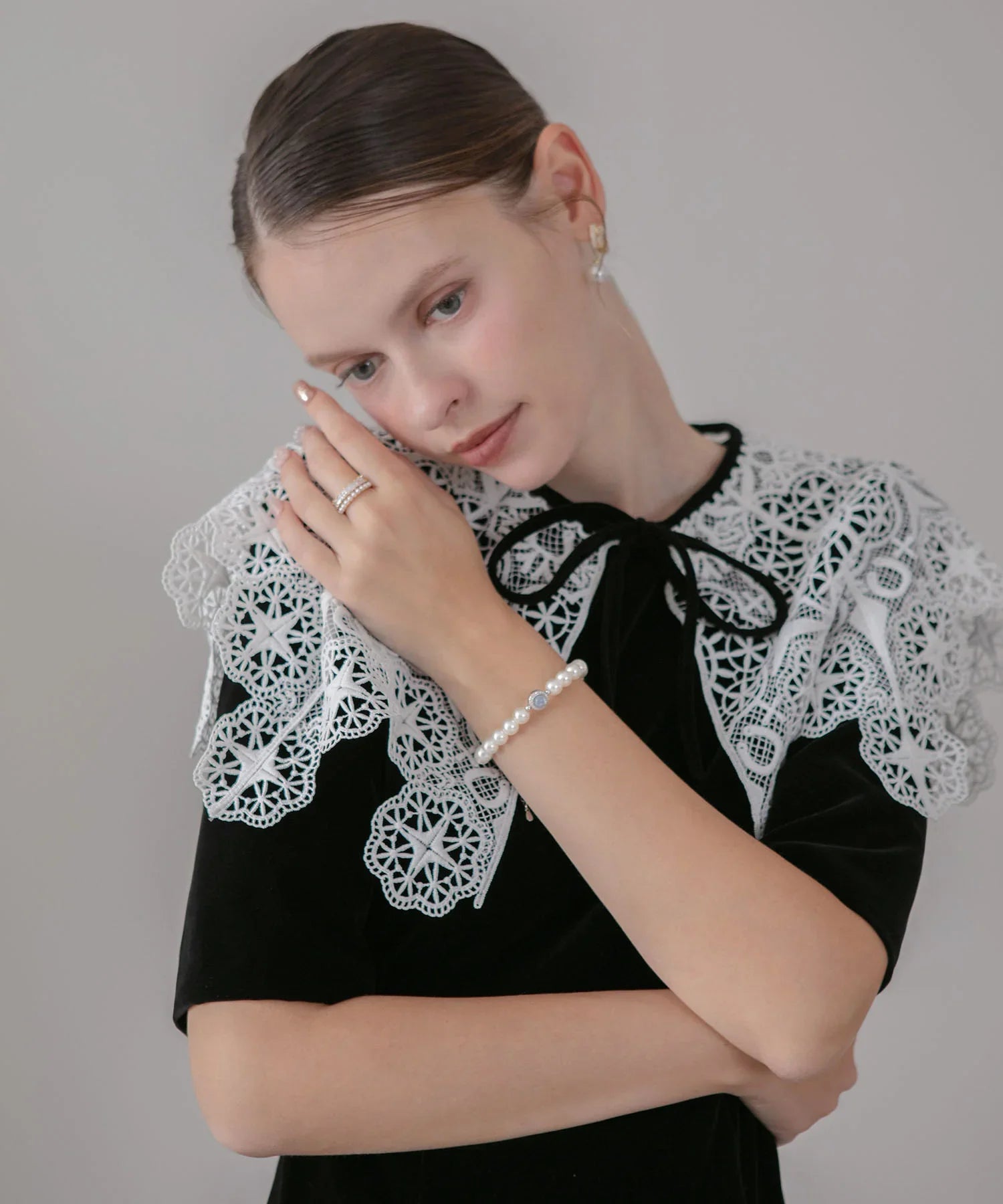 【当日発送】パールブルーストーン ブレスレット