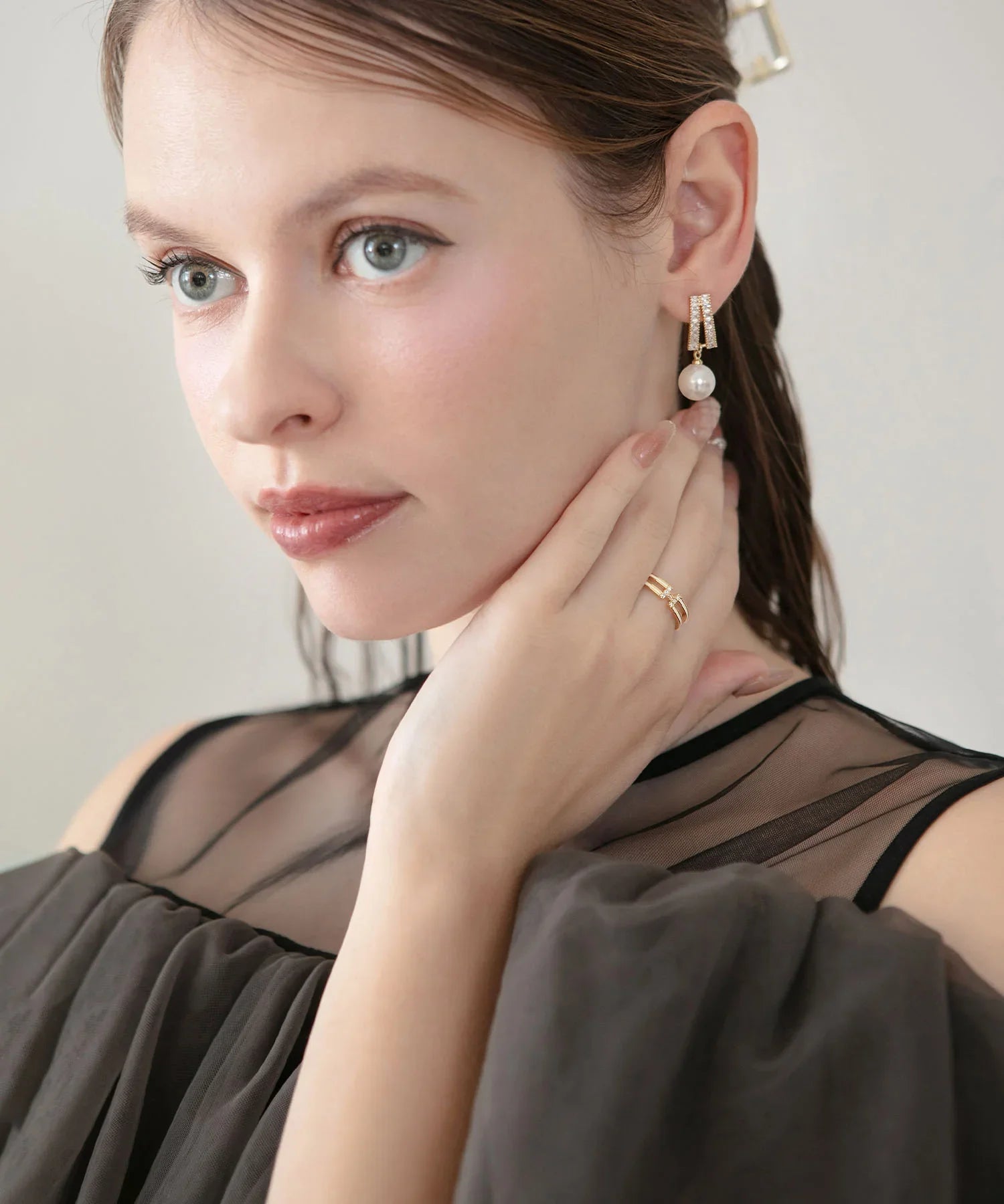 【当日発送】ダブルラインエッジゴールドリング