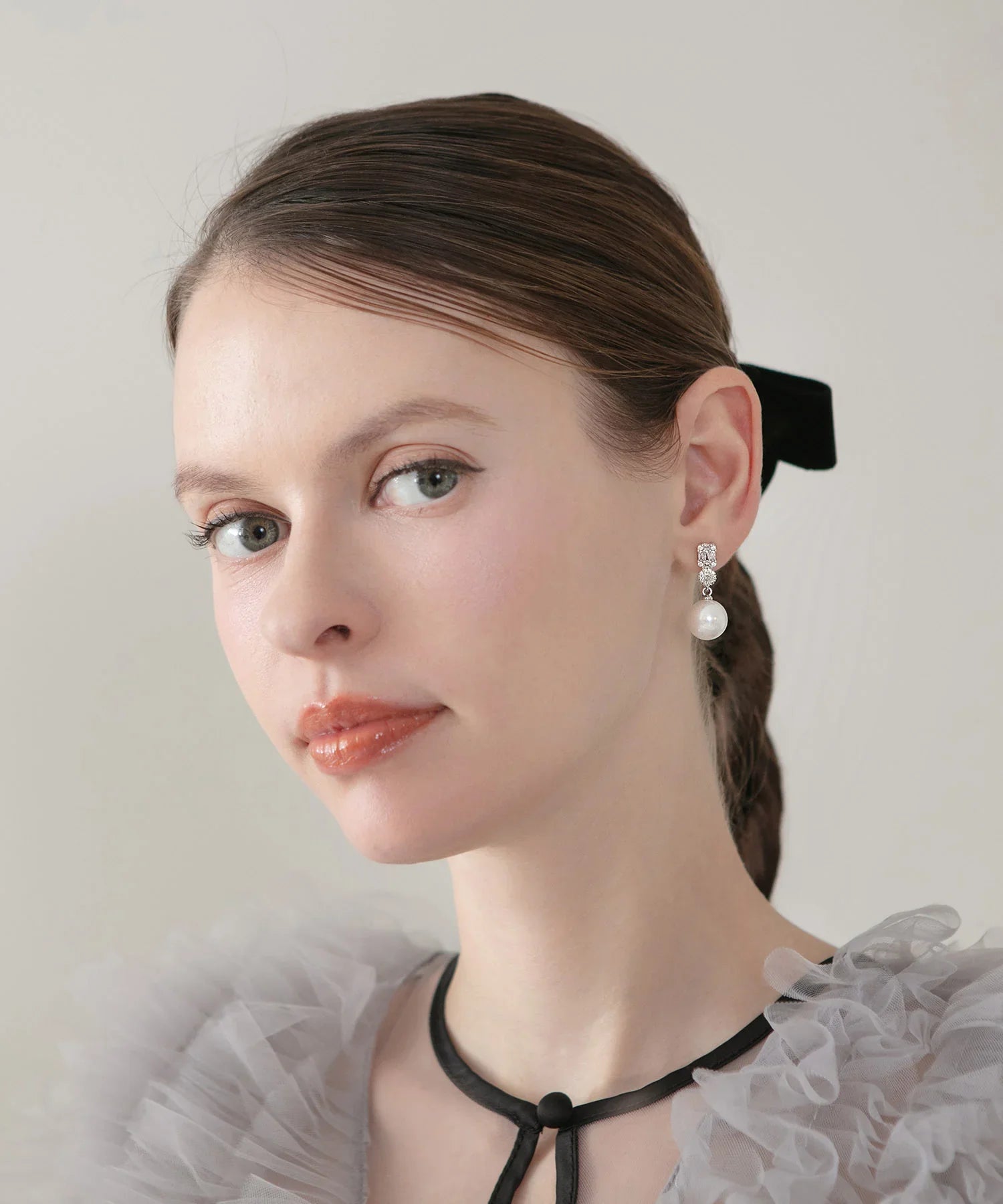 【当日発送】パールビジュードロップピアス