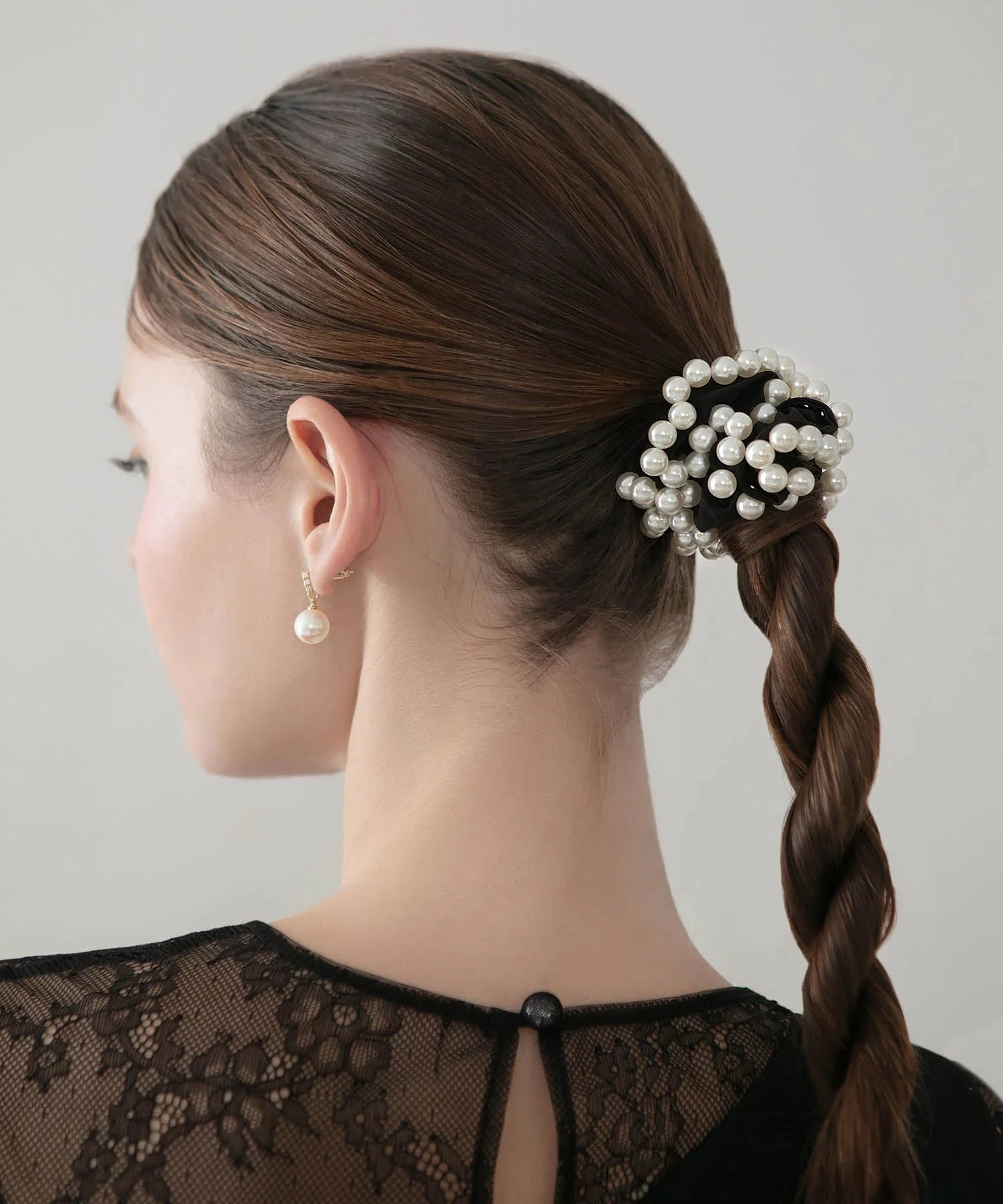 【当日発送】エッジパールボリュームシュシュ