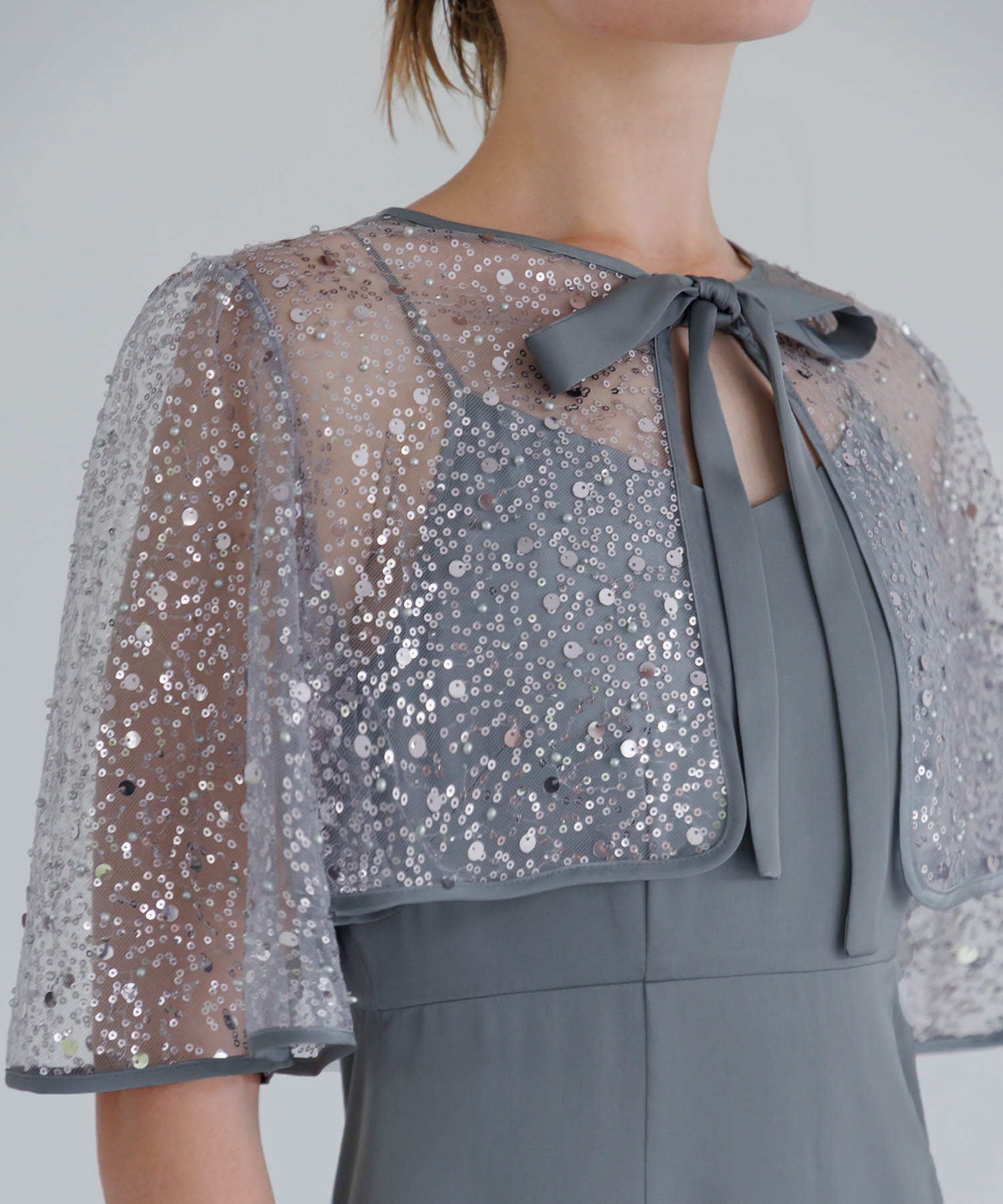 【当日発送】スパンコールビジューボレロマーメイドワンピースドレス