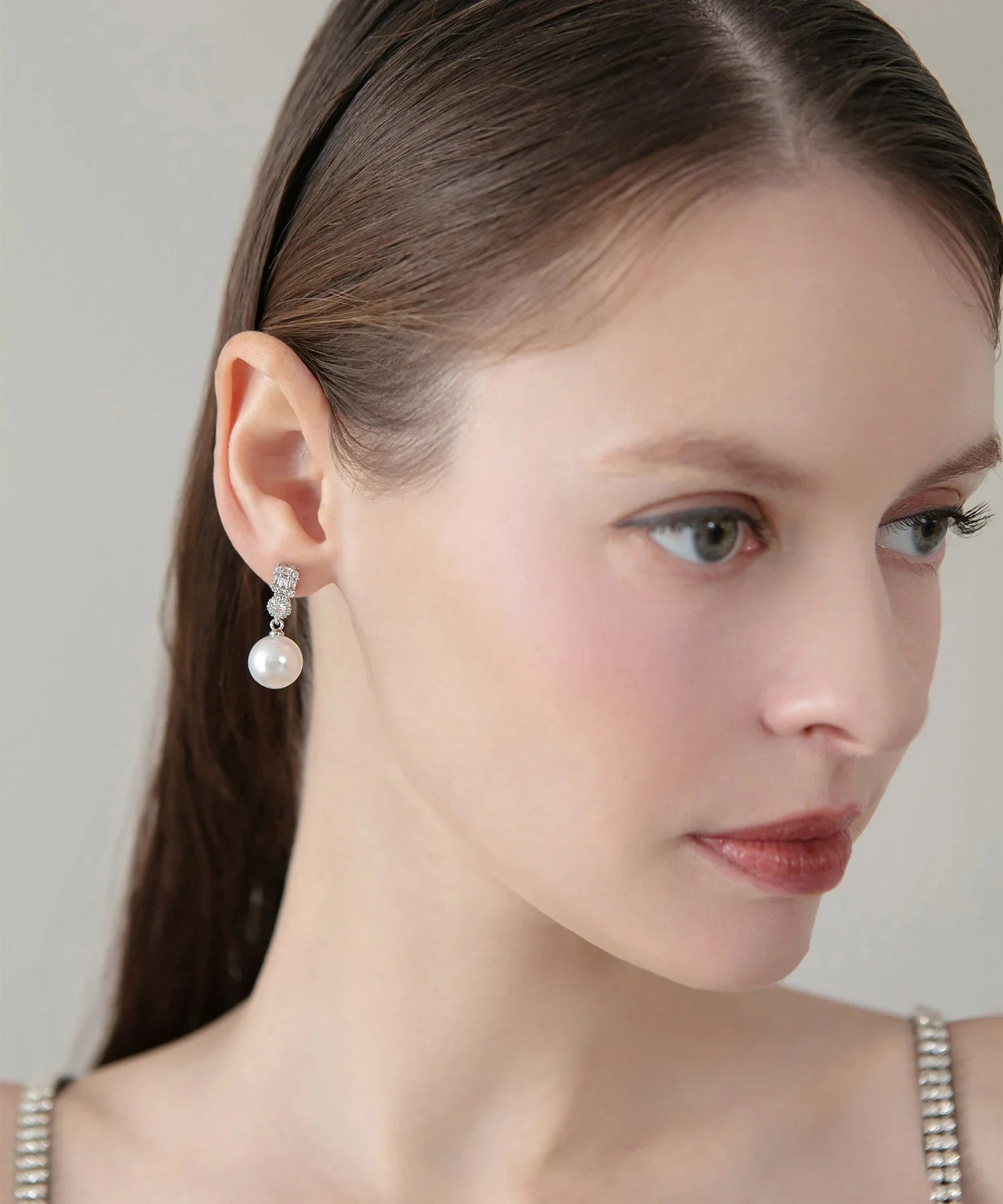 【当日発送】パールビジュードロップピアス