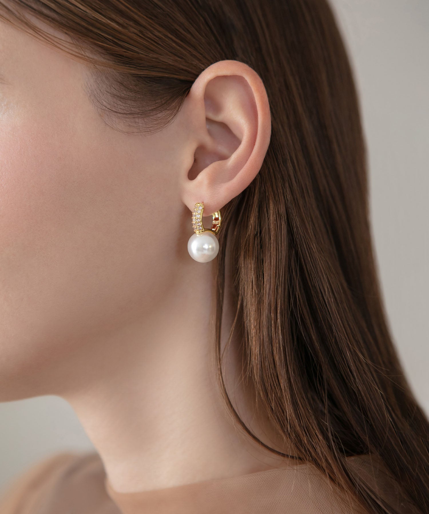 【当日発送】ゴールドビジューパールピアス