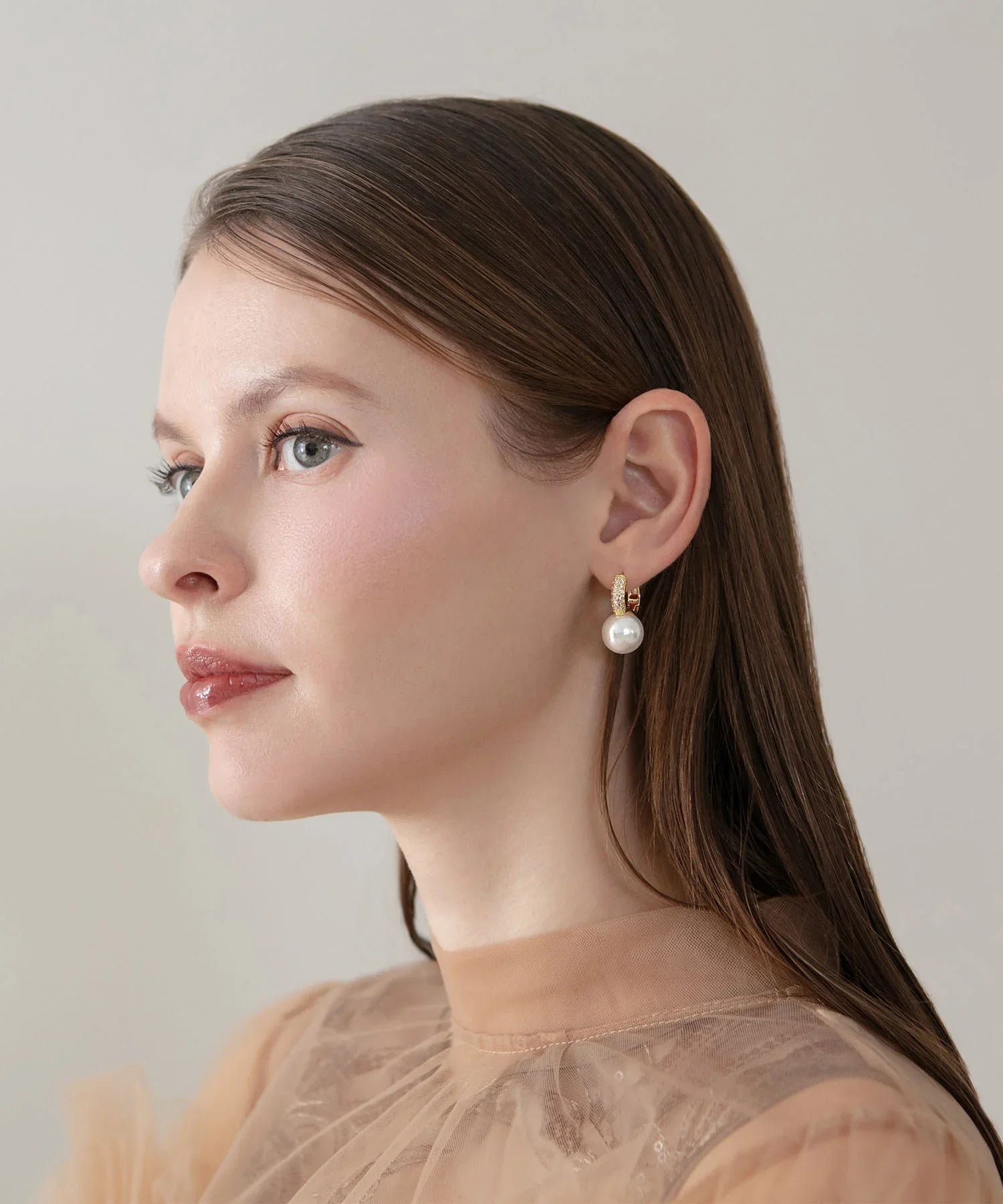 【当日発送】ゴールドビジューパールピアス