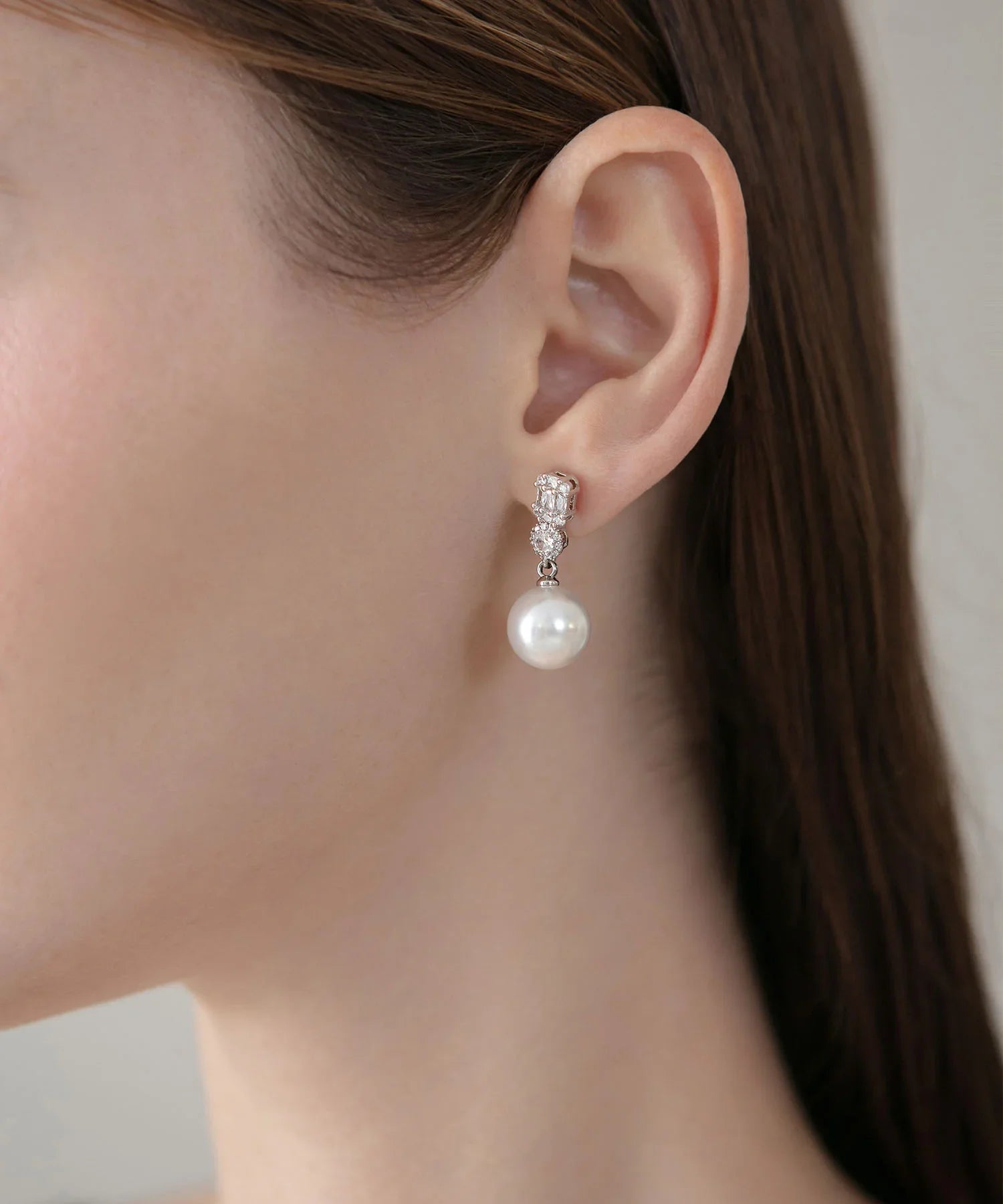 【当日発送】パールビジュードロップピアス