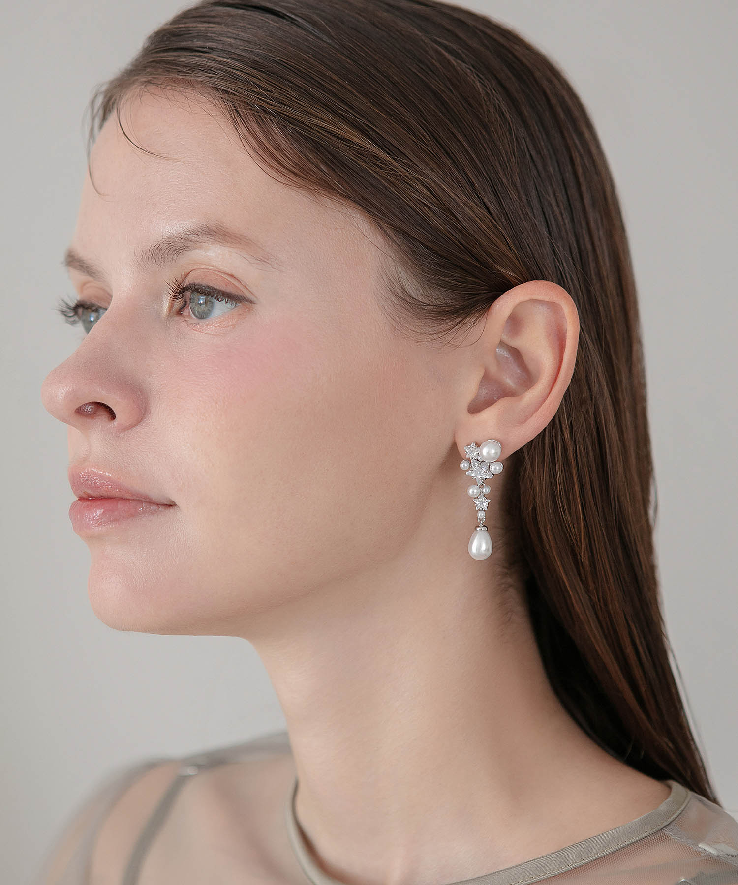 【COMING SOON】スタービジューパールスイングピアス