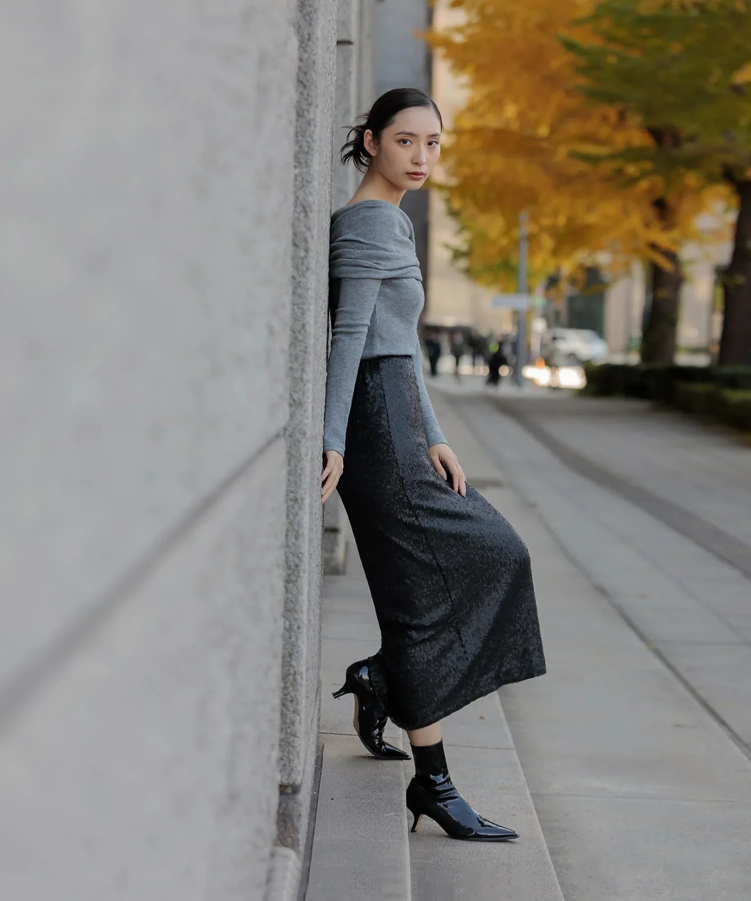 【当日発送】オフショルダーニットトップス