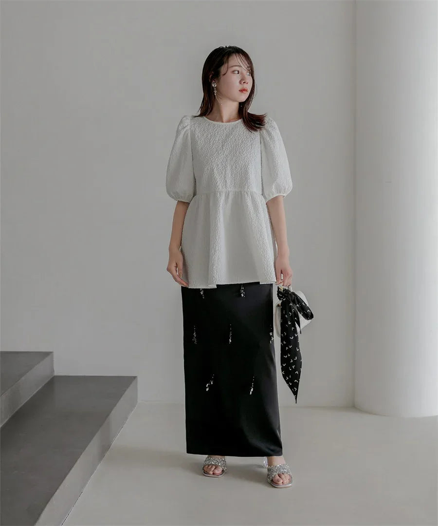 【SOLD OUT】2WAYシアーレイヤードビスチェIラインワンピースドレス