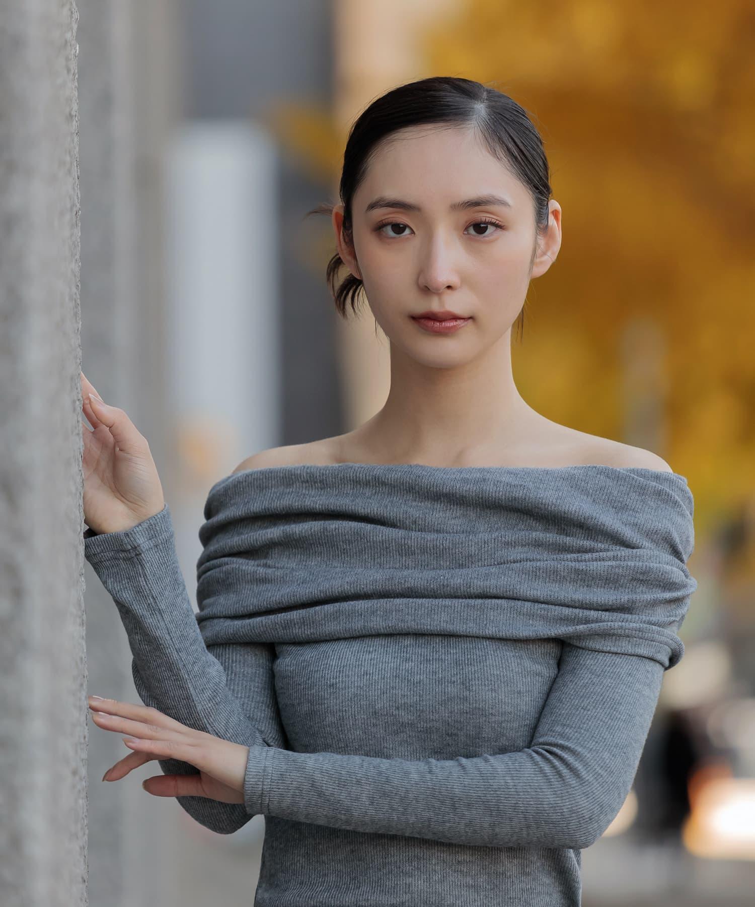 【当日発送】オフショルダーニットトップス