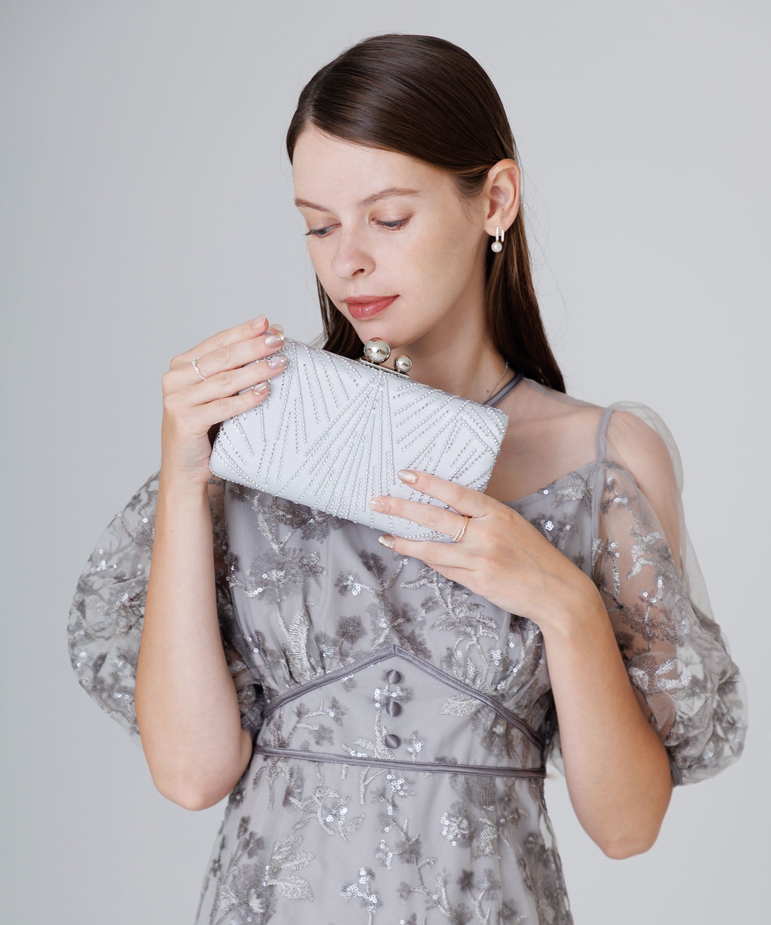 【当日発送】2WAYビジューストーンエレガンスバッグ