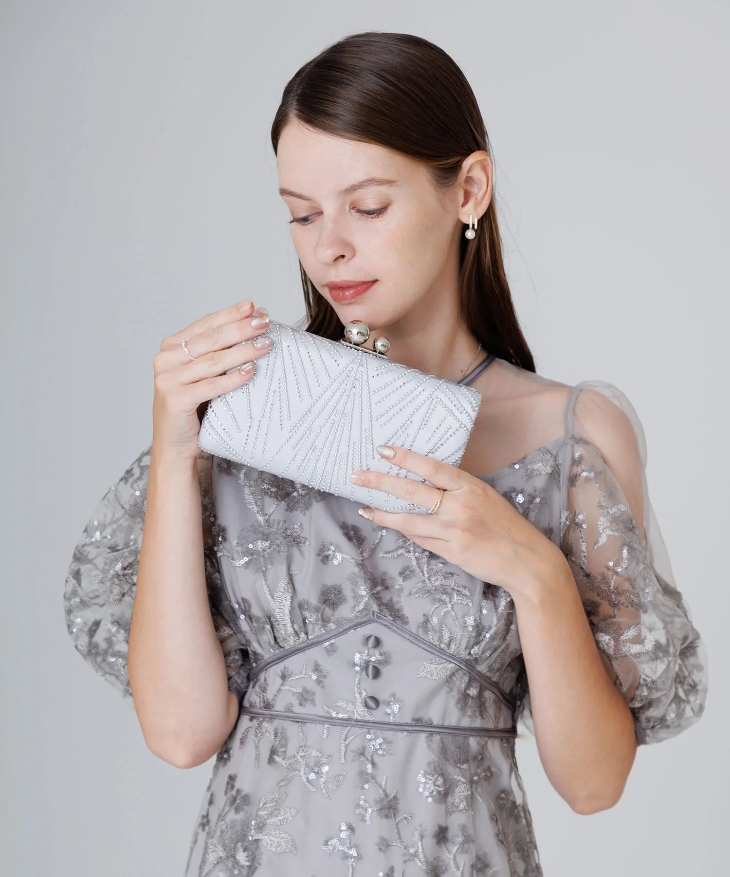 【当日発送】2WAYビジューストーンエレガンスバッグ