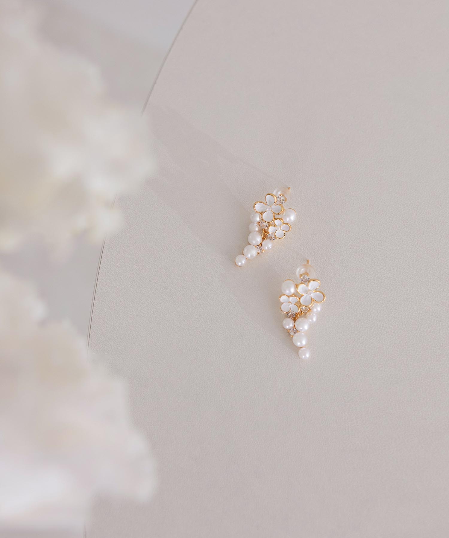 【当日発送】パールブーケドロップピアス