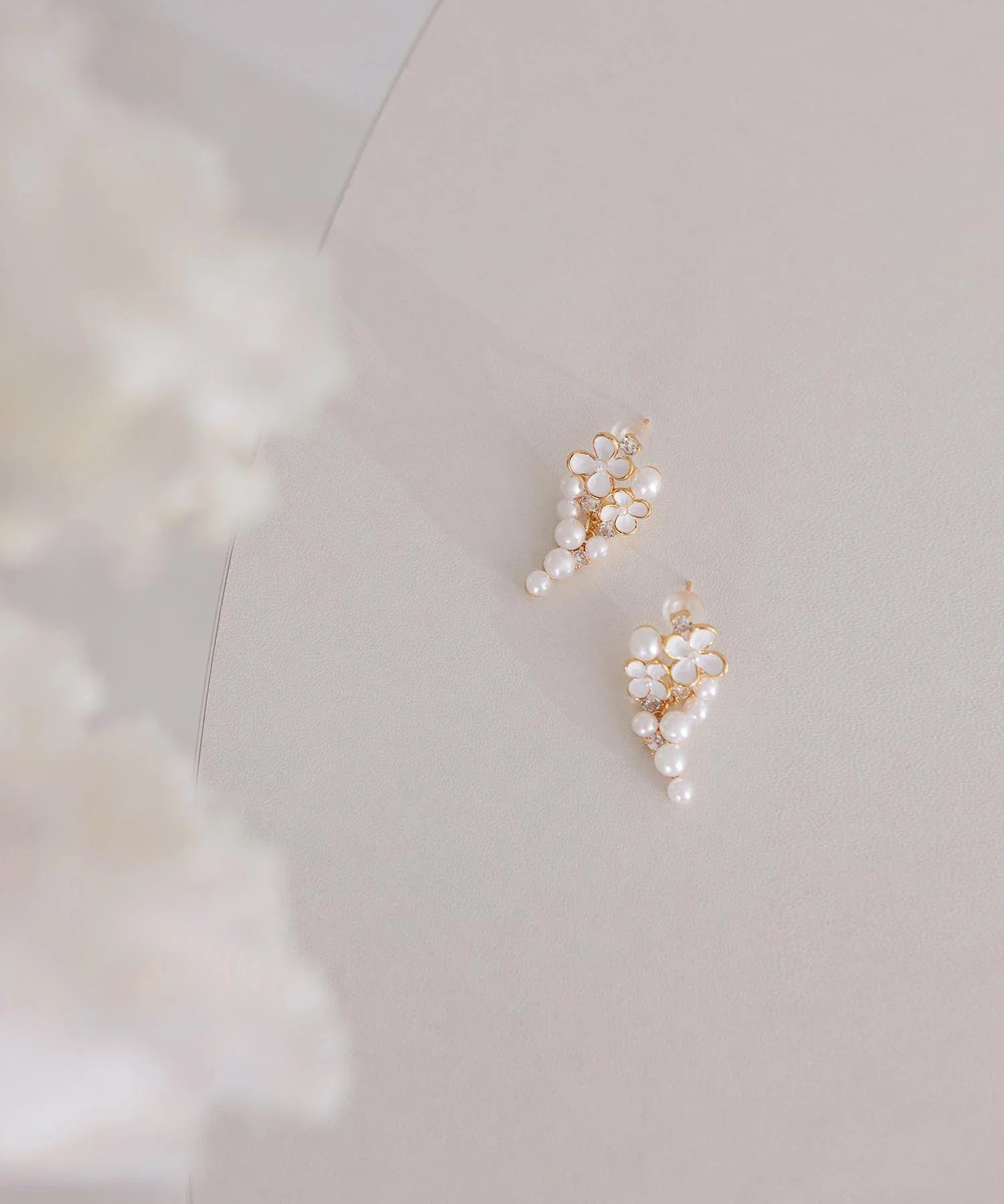 【当日発送】パールブーケドロップピアス