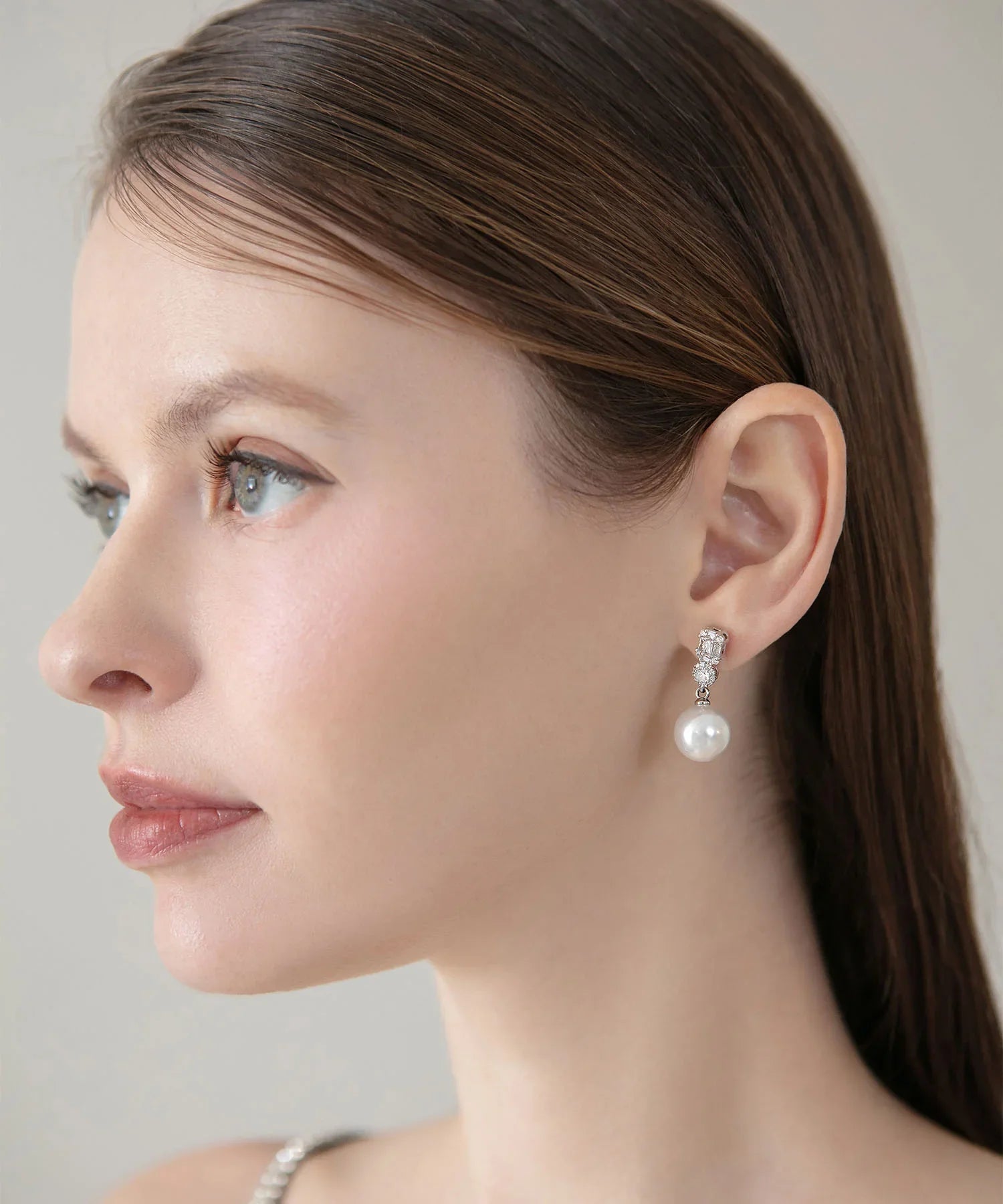 【当日発送】パールビジュードロップピアス