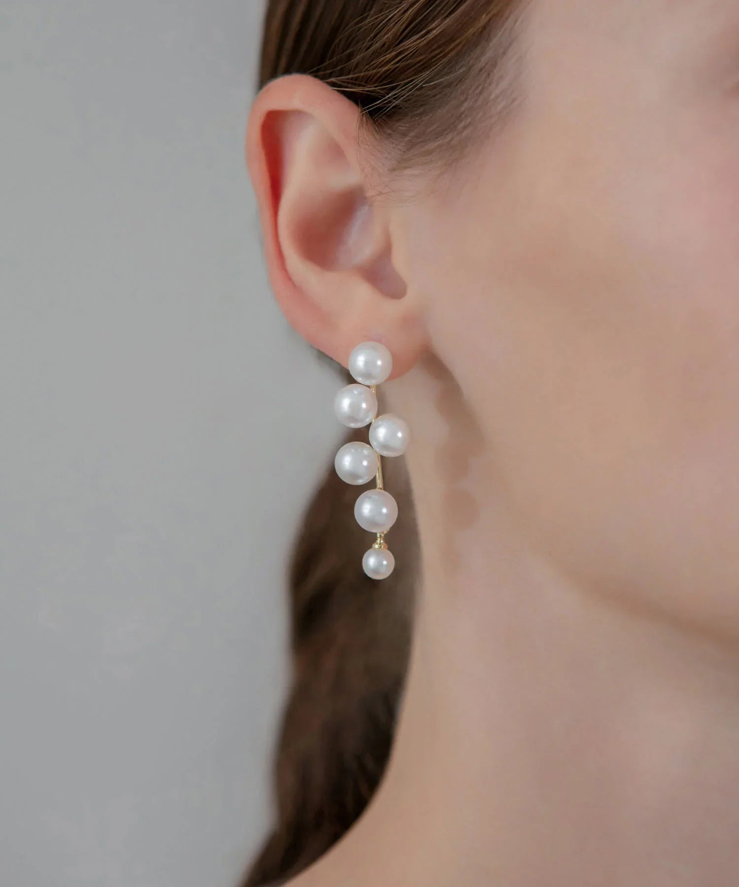 【当日発送】ドロップパールデザインピアス