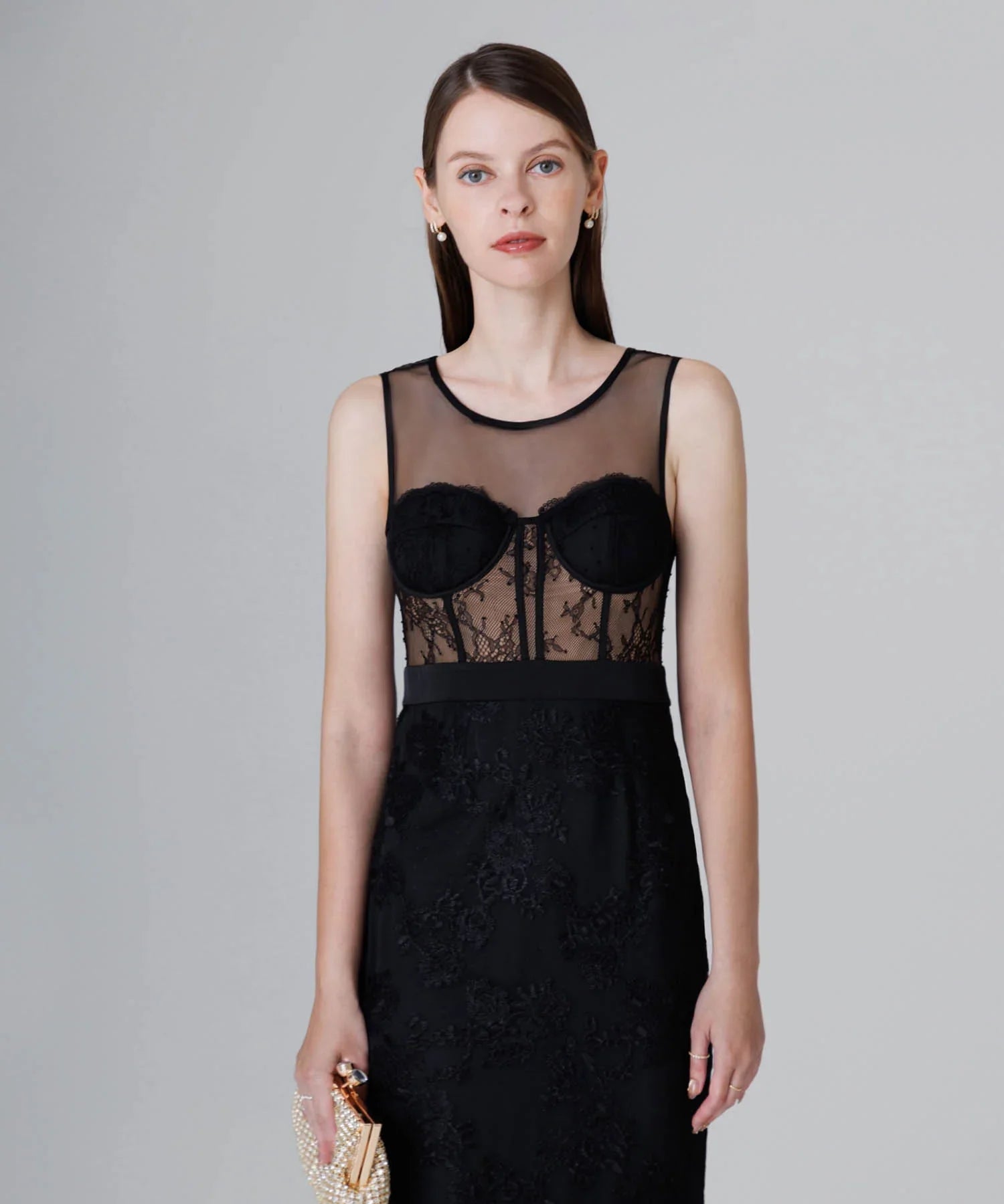 【LEJA LUXE】シェルカップレースマーメイドドレス