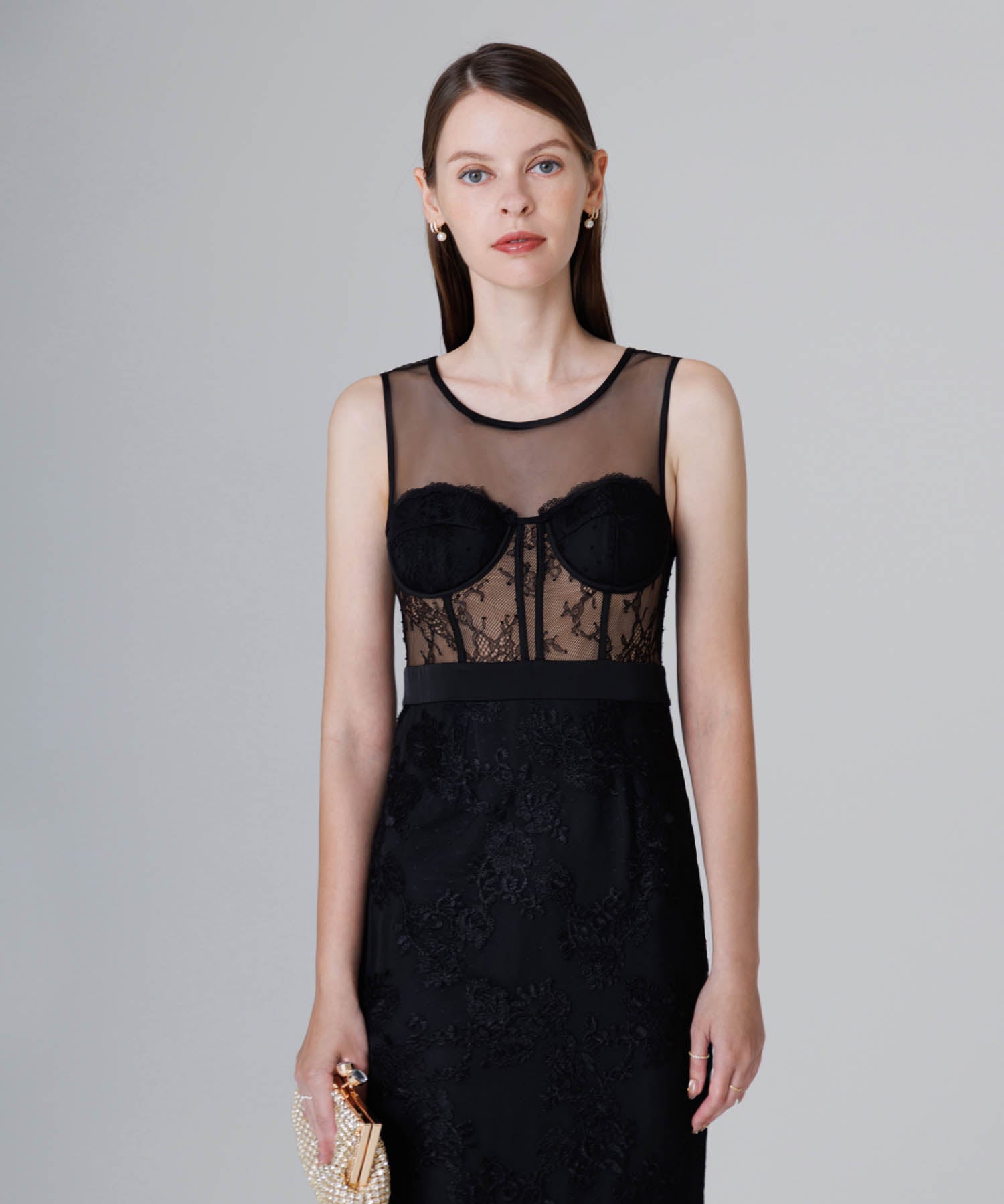 【LEJA LUXE】シェルカップレースマーメイドドレス