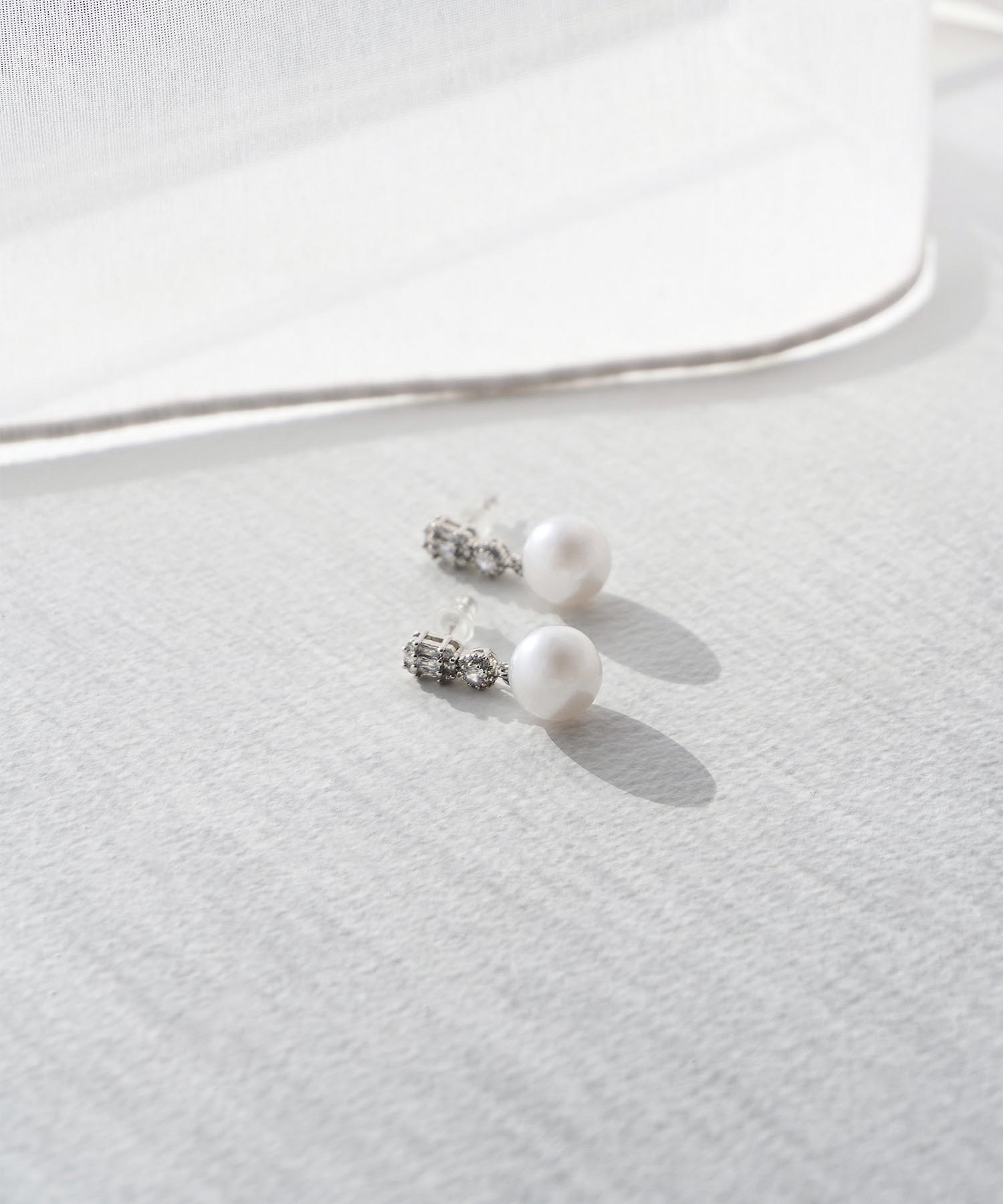 【当日発送】パールビジュードロップピアス