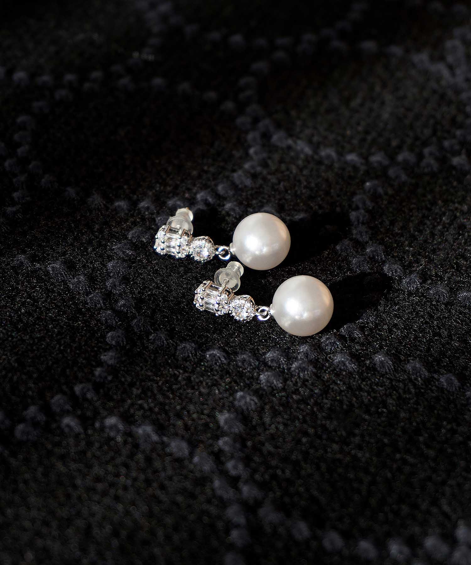 【当日発送】パールビジュードロップピアス