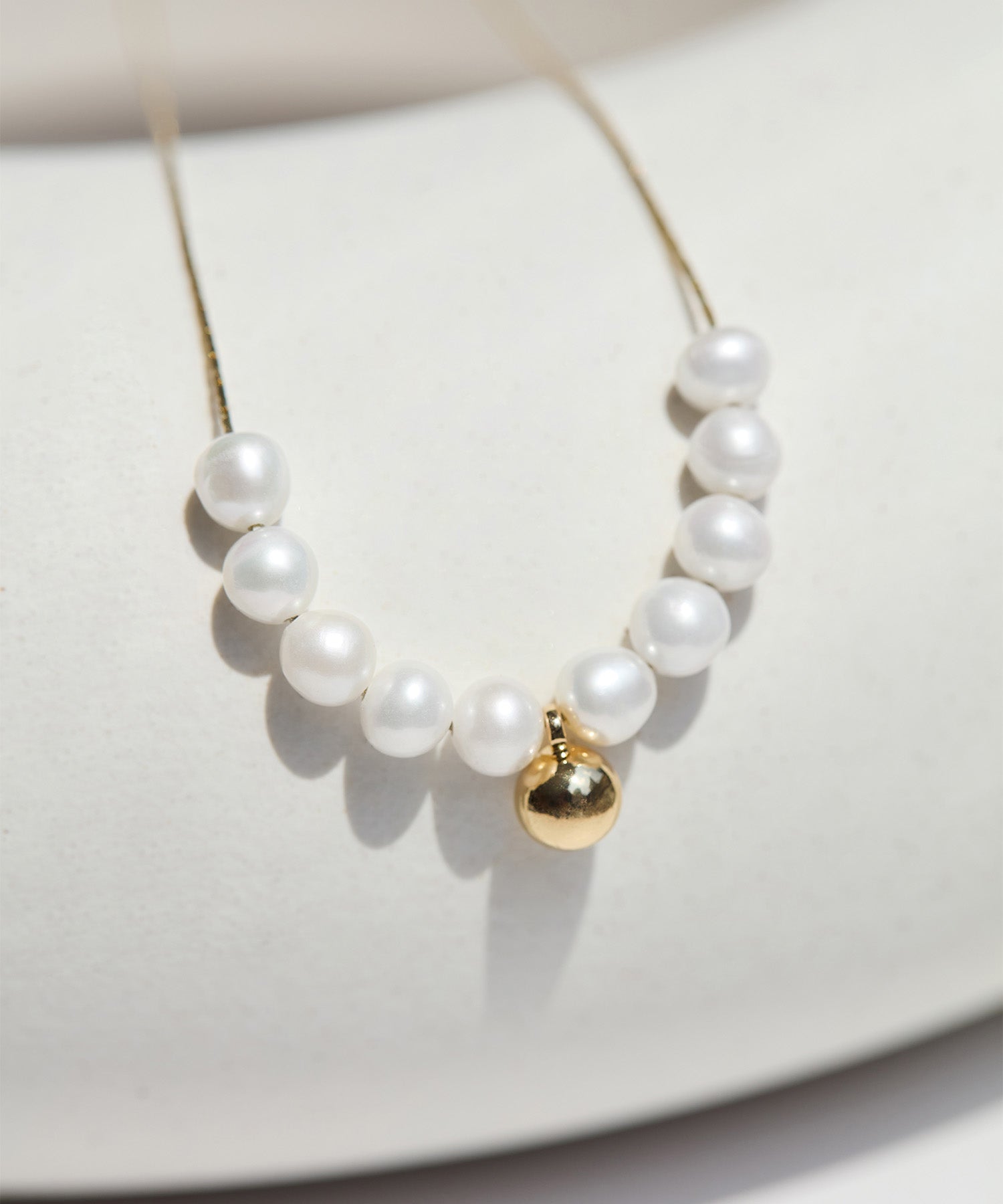 【当日発送】パールゴールドデザインネックレス