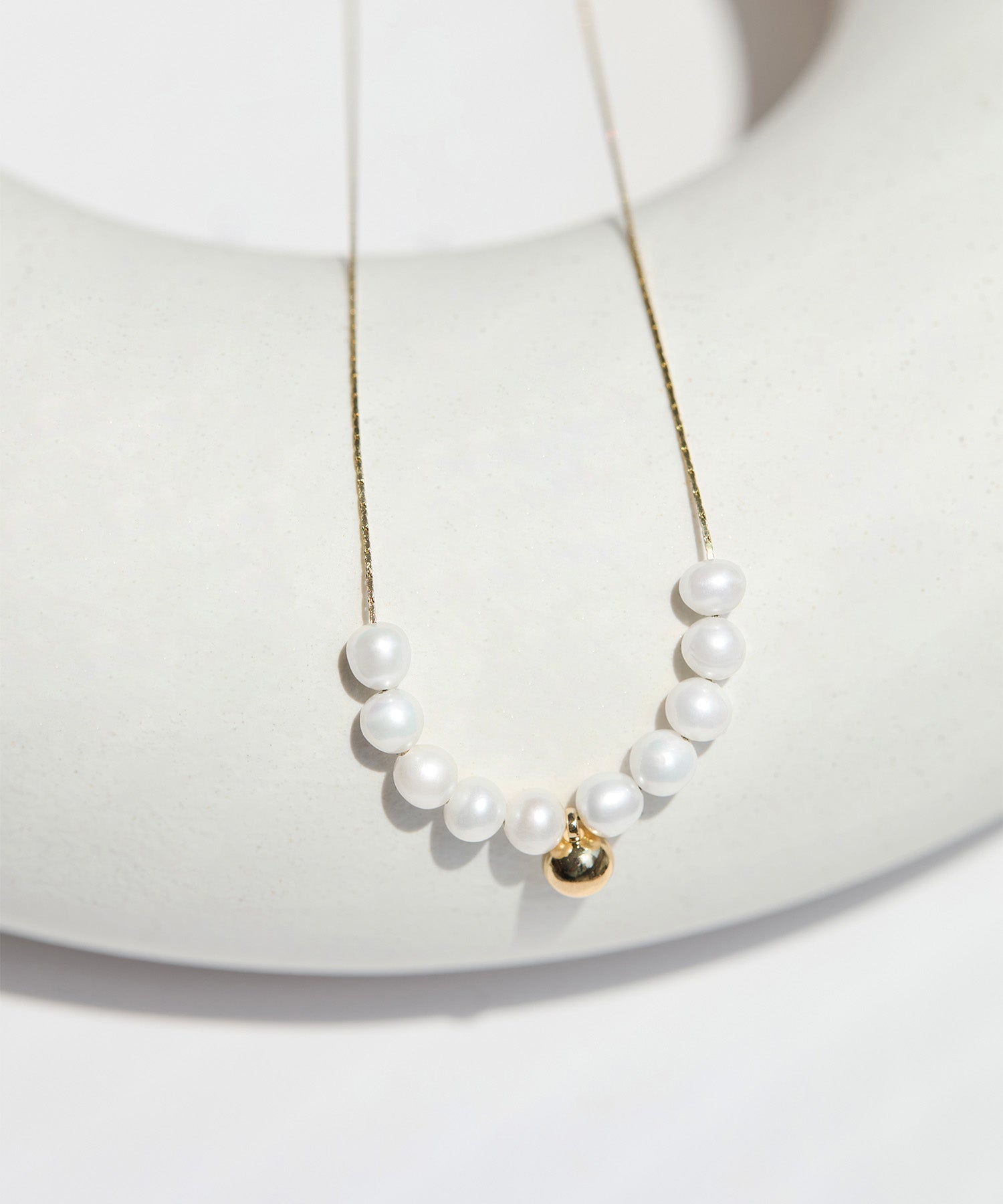 【当日発送】パールゴールドデザインネックレス