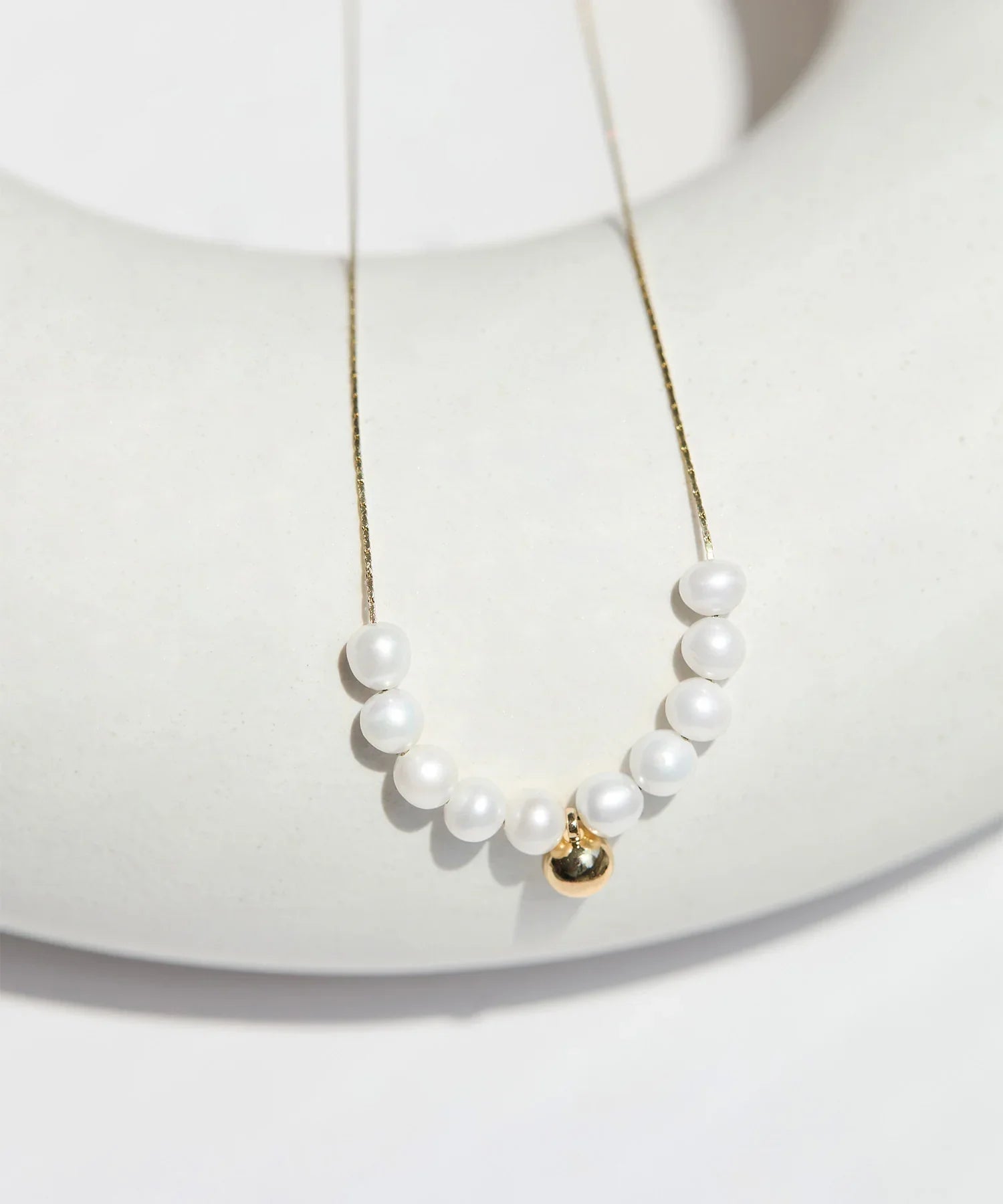 【当日発送】パールゴールドデザインネックレス