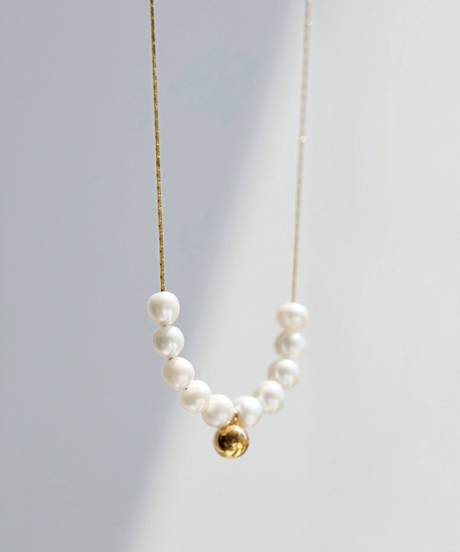 【当日発送】パールゴールドデザインネックレス