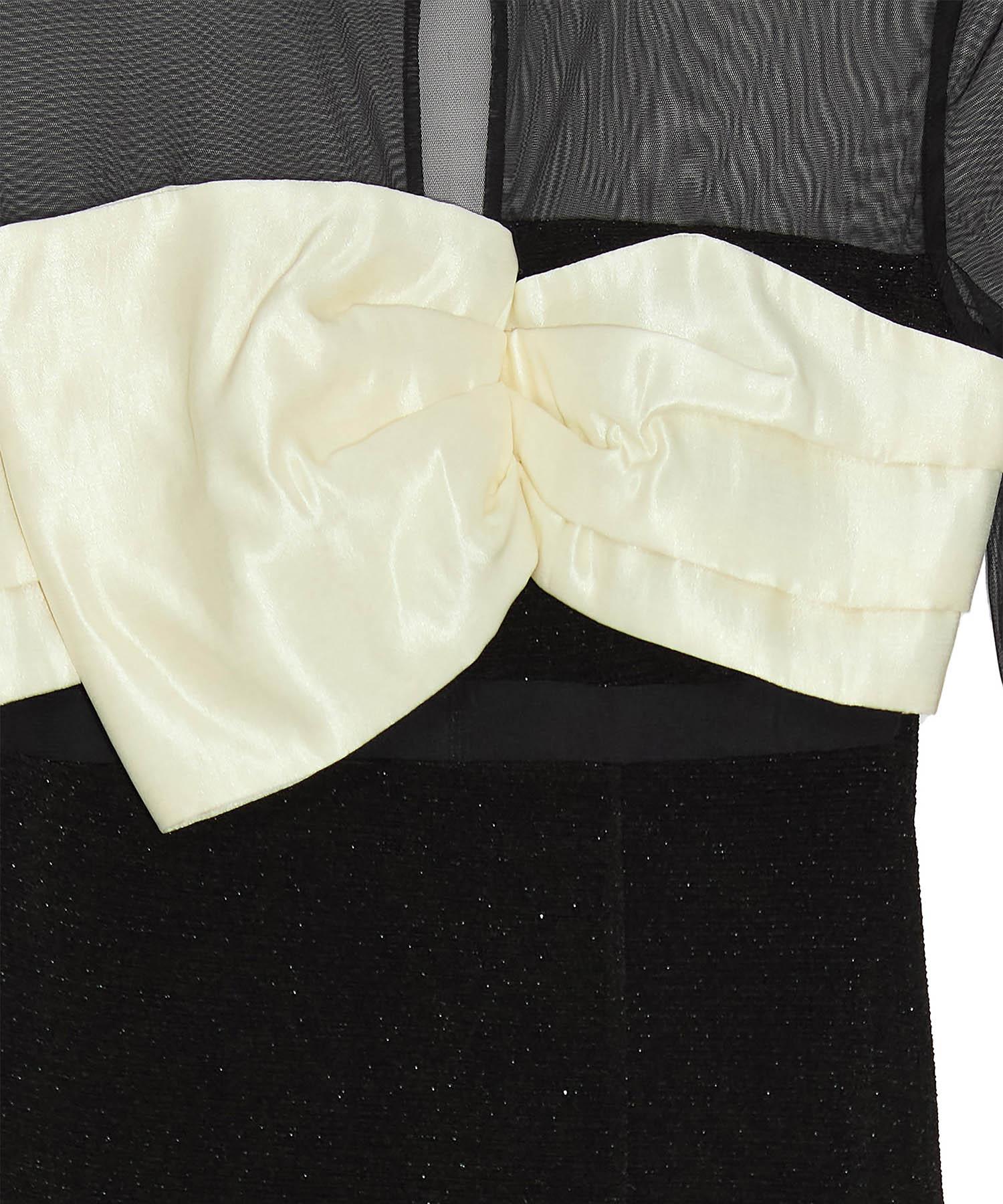 【LEJA LUXE】フロントツイストデザインシアースリットIラインドレス