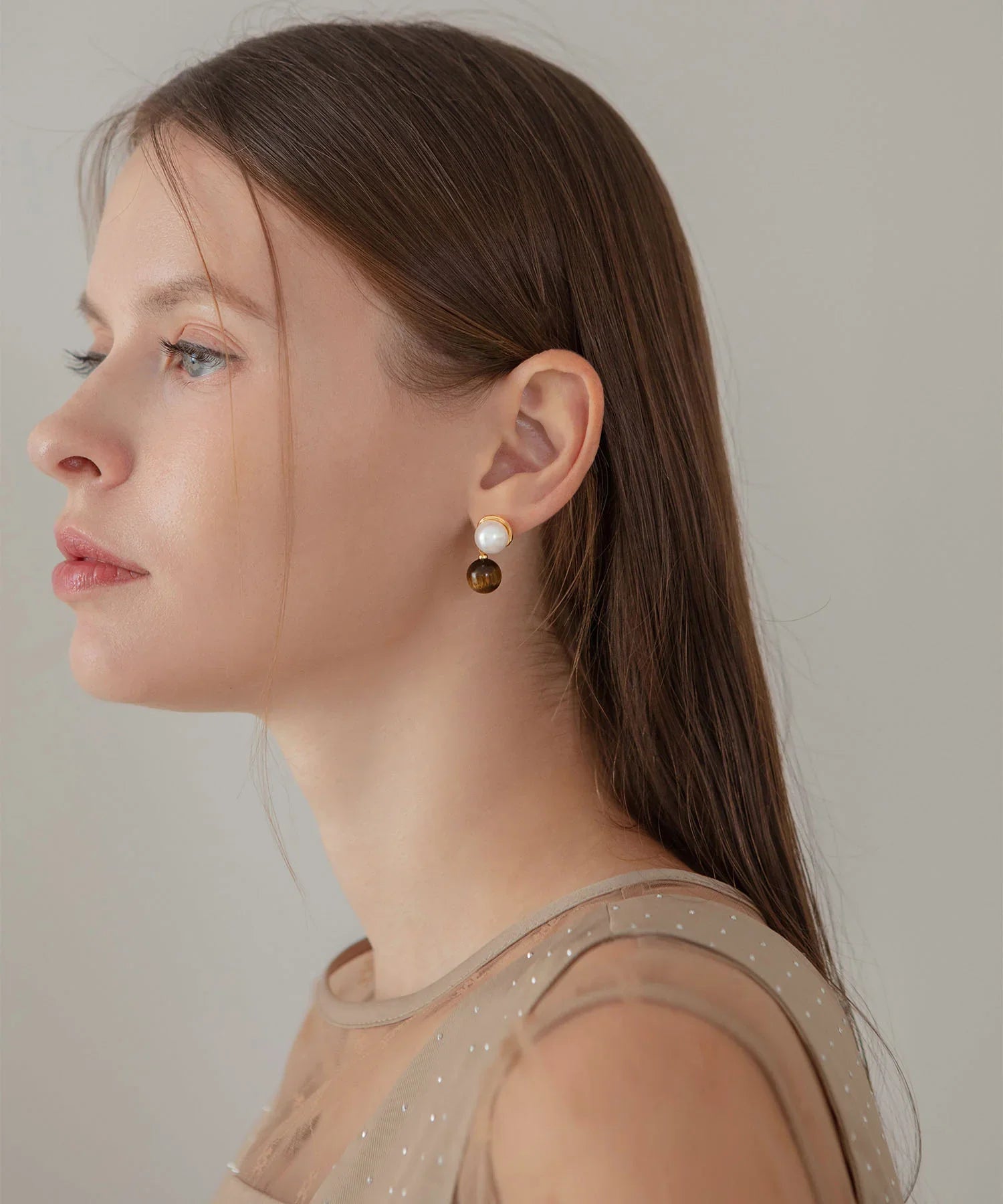 【当日発送】ミックスドロップアシンメトリーパールピアス