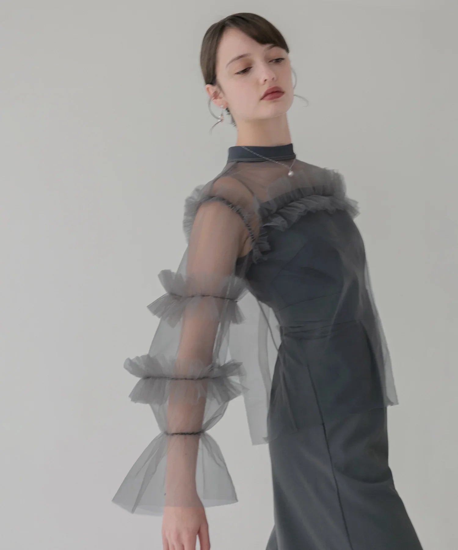 【当日発送】チュールフリルトップス