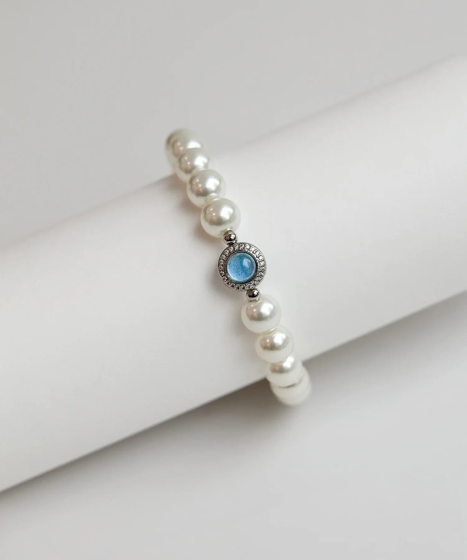 【当日発送】パールブルーストーン ブレスレット