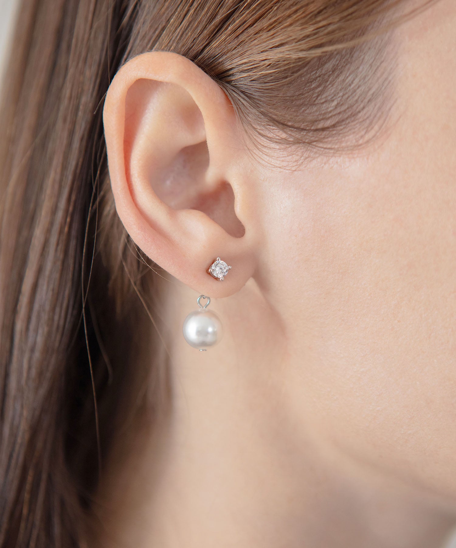 【当日発送】パールビジュードロップパールピアス