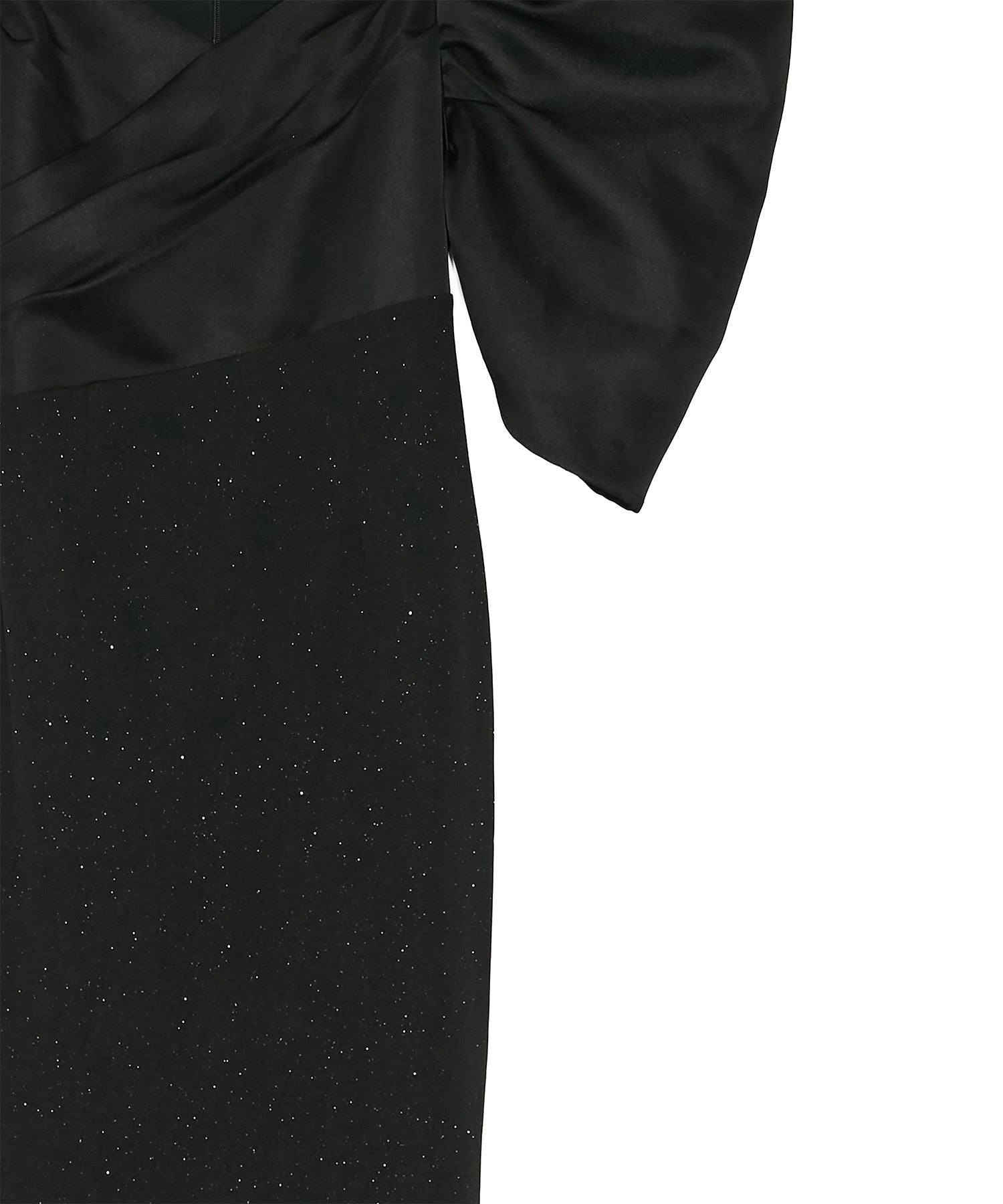 【LEJA LUXE】ビジューストラップタックオフショルダーマーメイドワンピースドレス