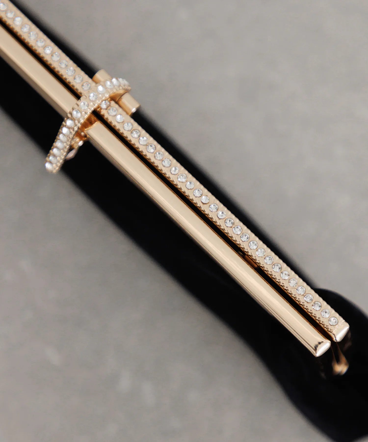 【SOLD OUT】3WAYベロアゴールドラインストーンバッグ