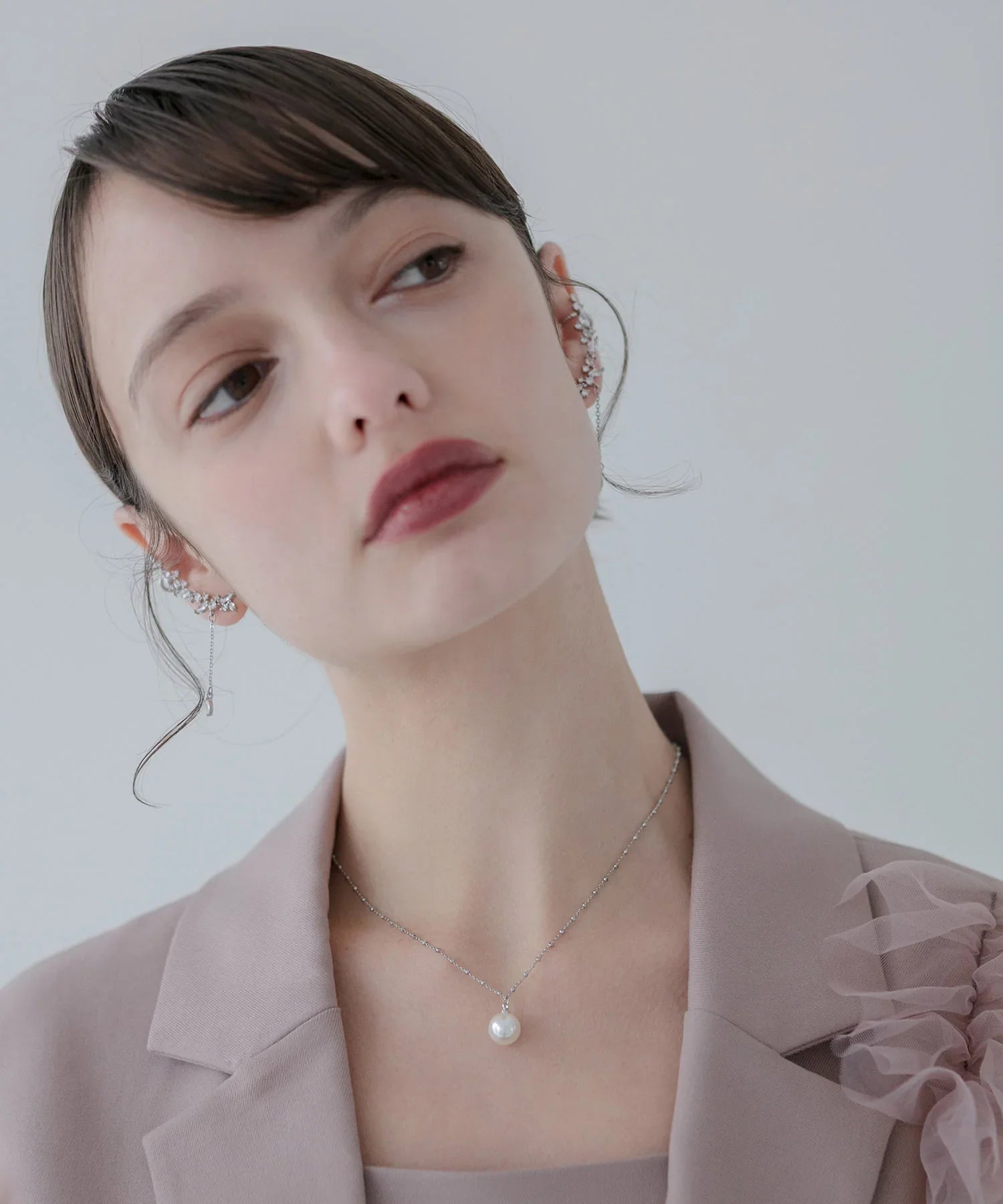 【SOLD OUT】シルバーチェーンパールネックレス