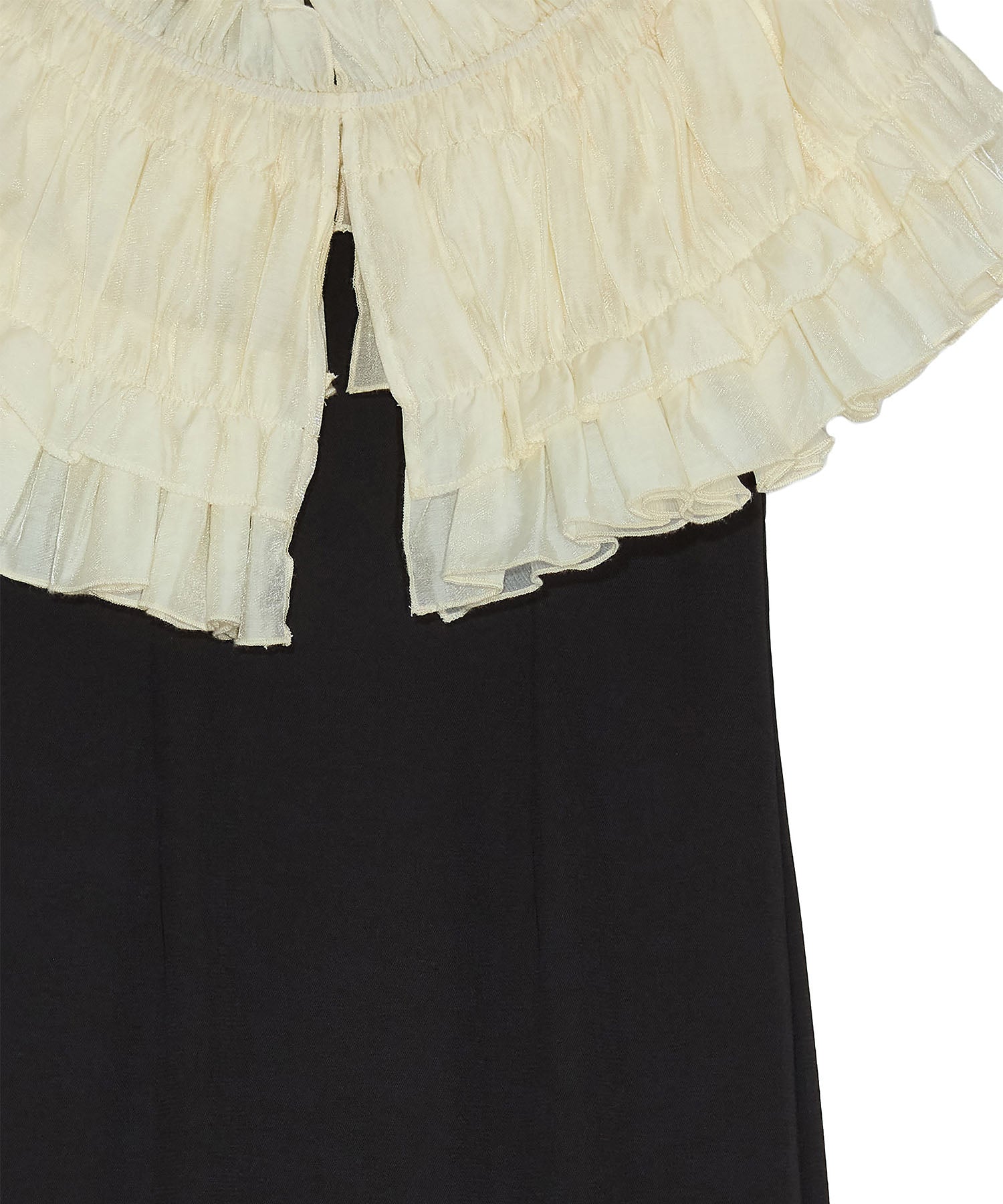 【当日発送】3WAYアシンメトリーチュールフリルワンピースドレス