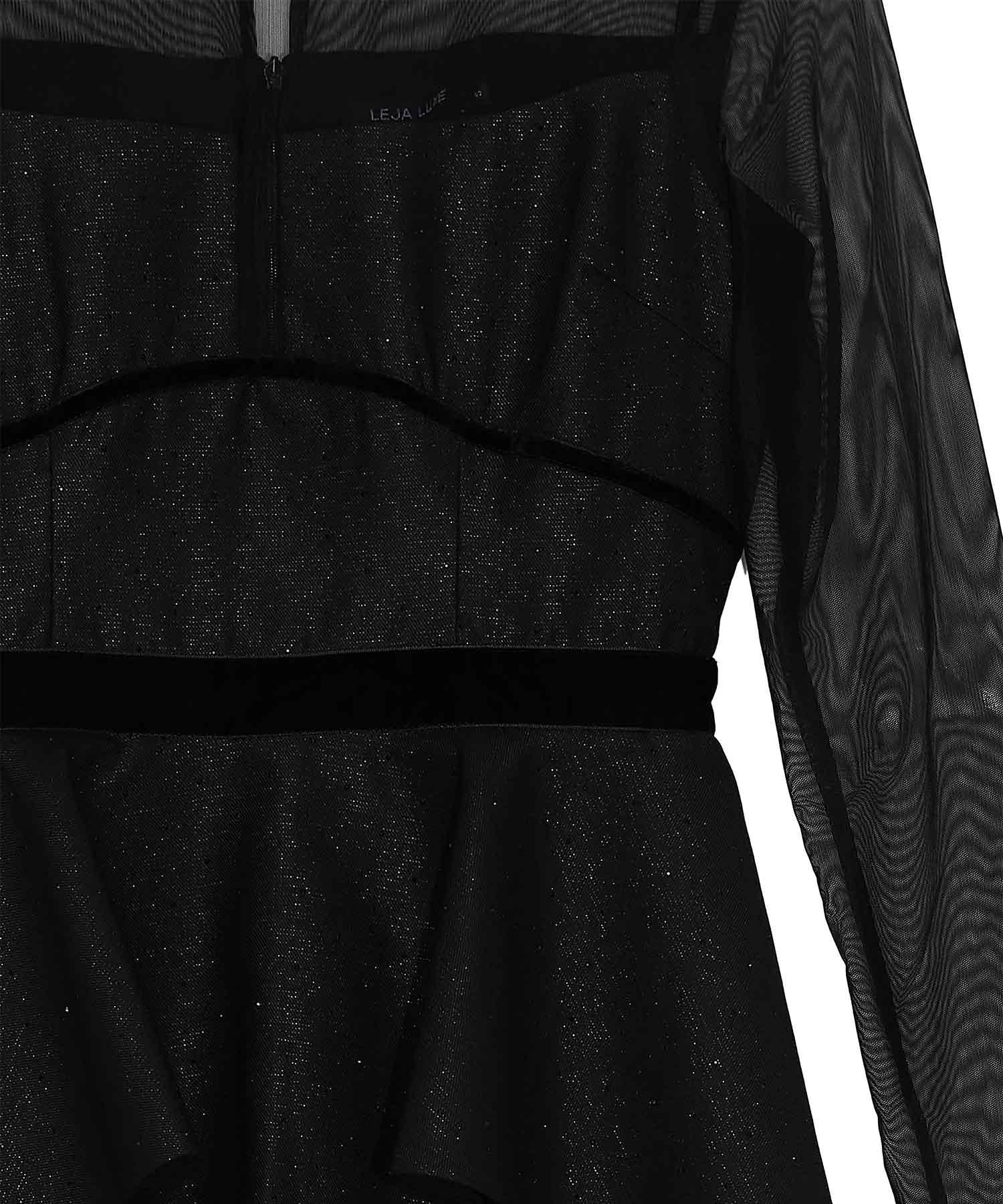 【LEJA LUXE】チュールペプラムベロアグローブIラインドレス