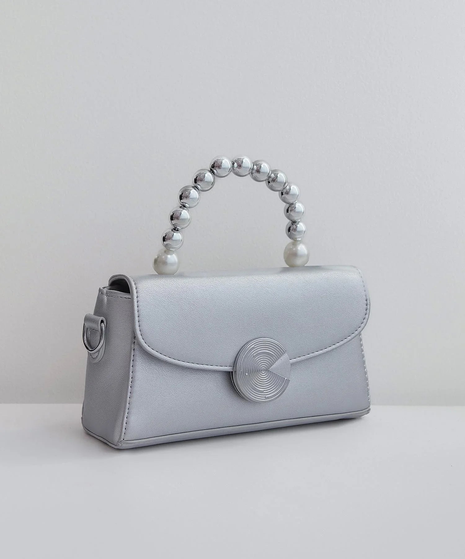 【当日発送】メタリックパールハンド2WAYバッグ