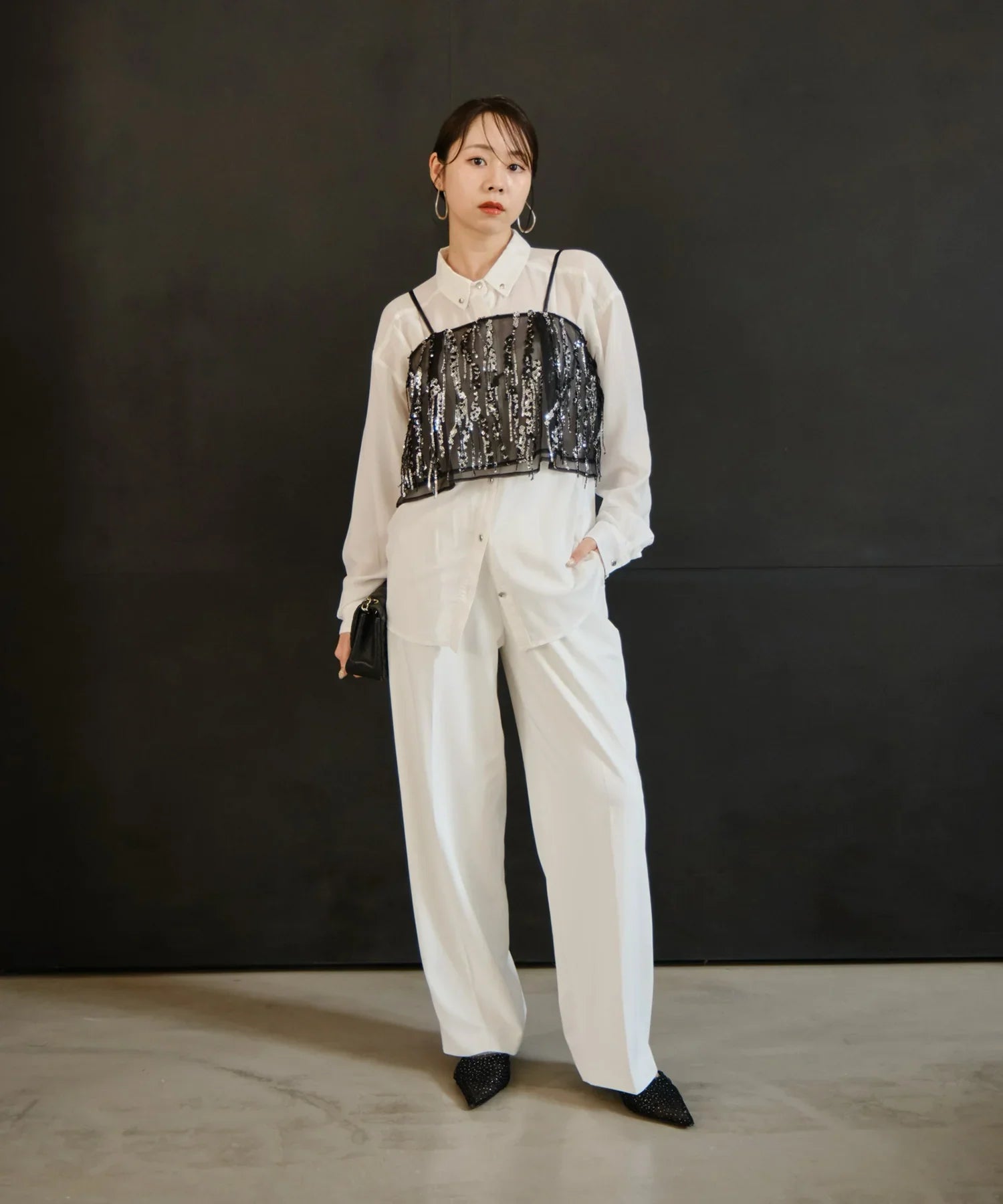 【当日発送】2WAYスパンコールビスチェチュールIラインワンピースドレス