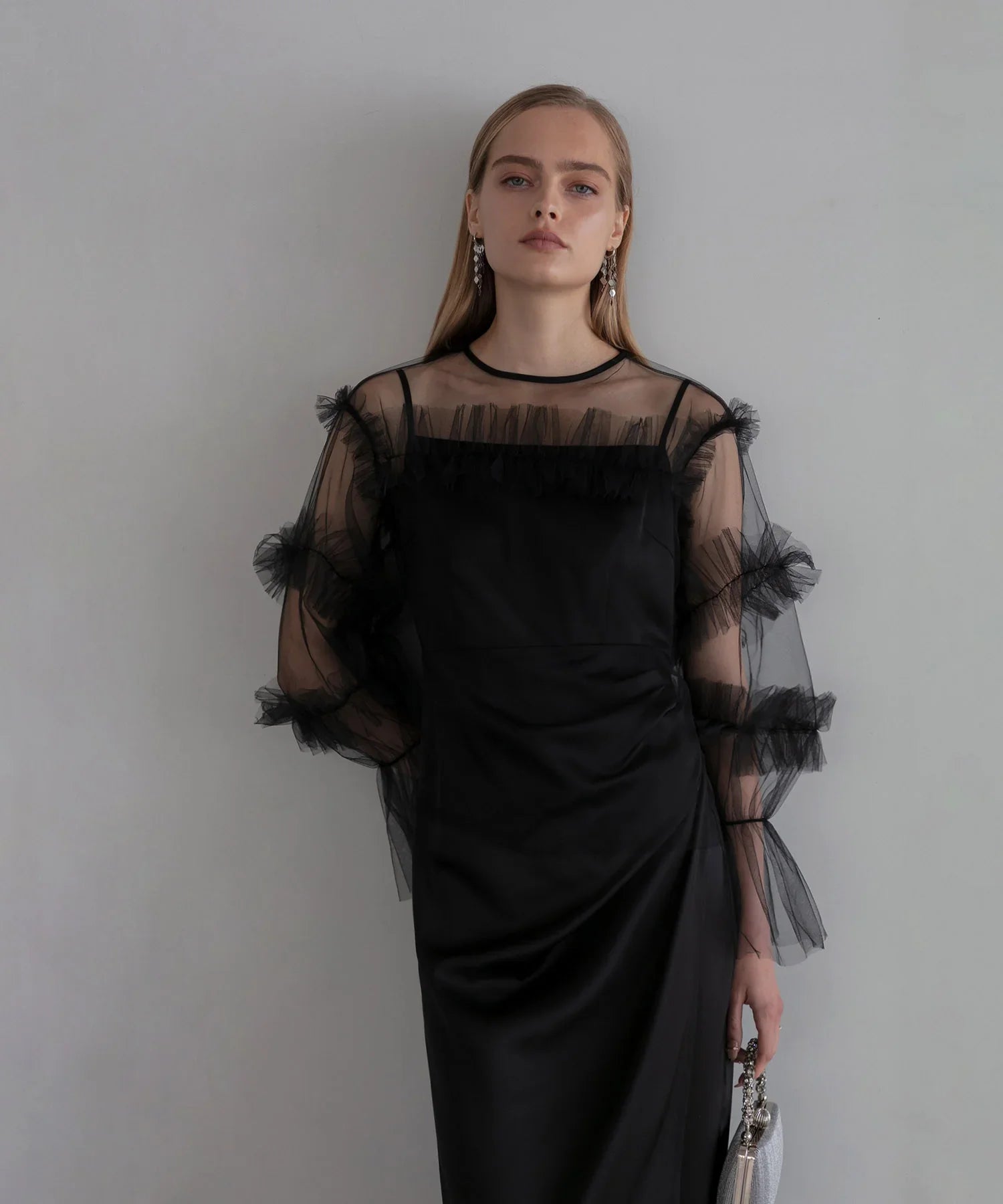 【当日発送】チュールフリルトップス