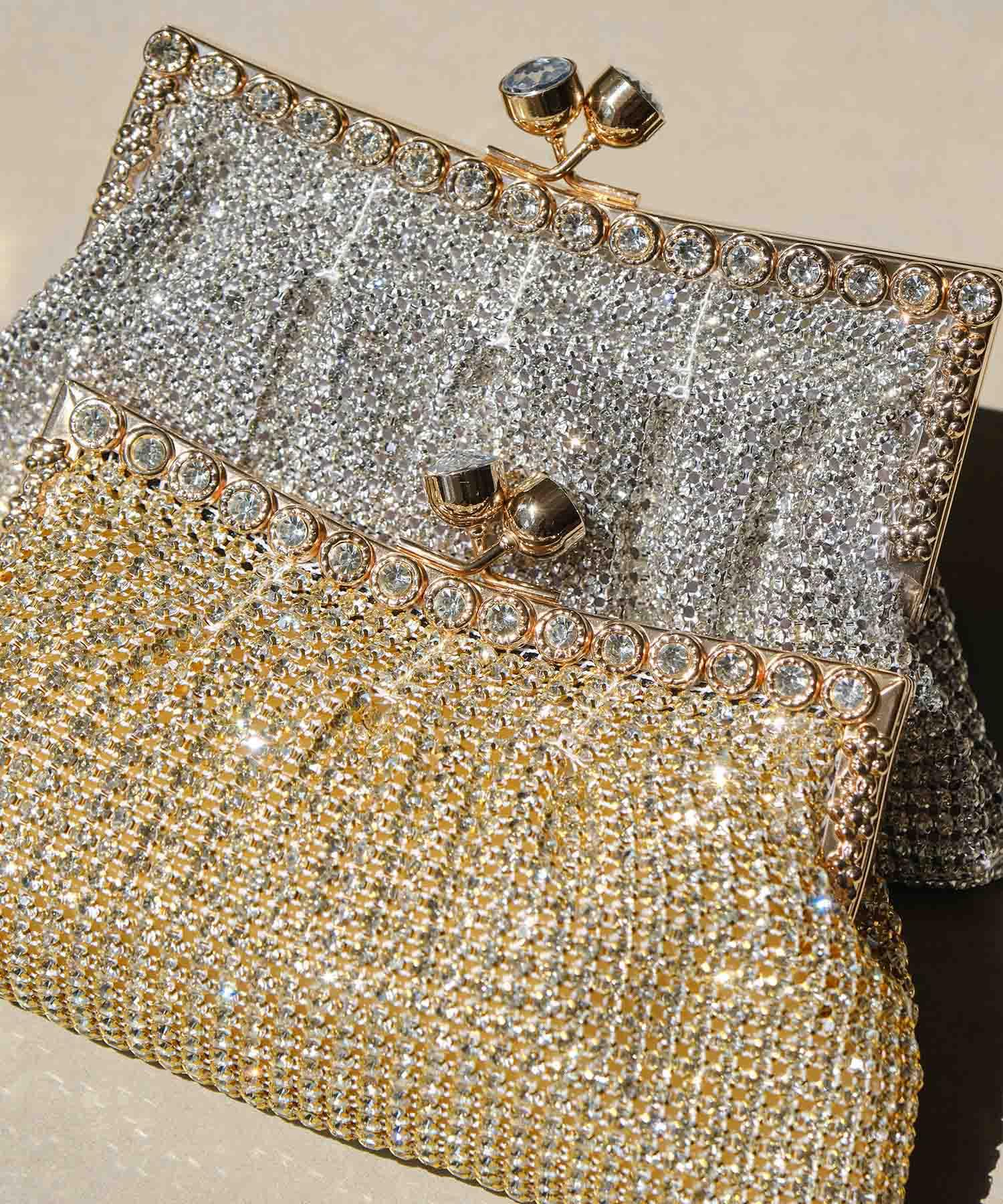 【当日発送】2WAYジュエルストーンビジューバッグ