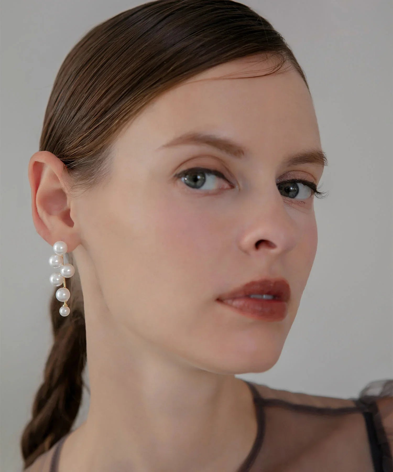 【当日発送】ドロップパールデザインピアス