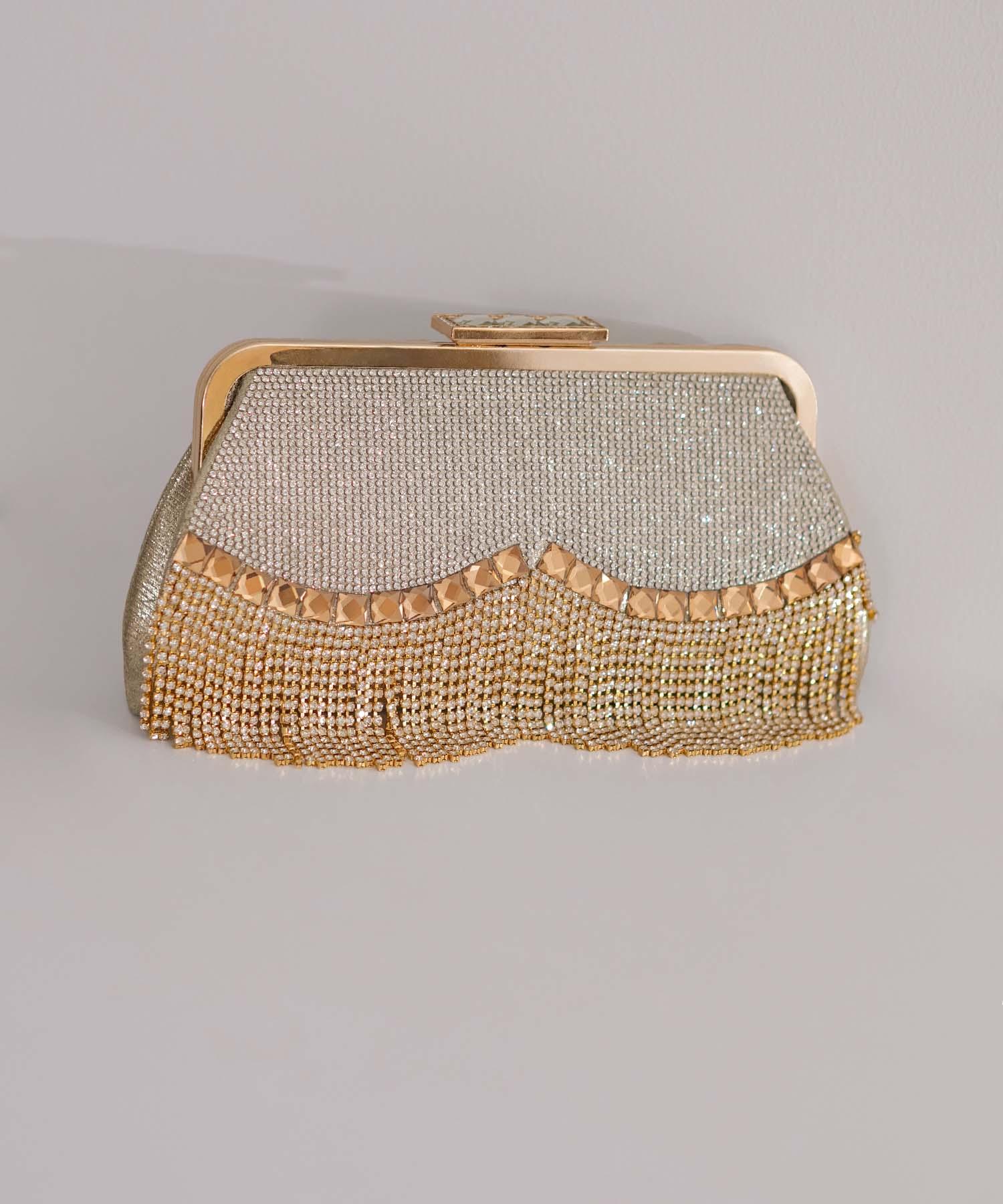 【当日発送】3WAYビジューフリンジバッグ