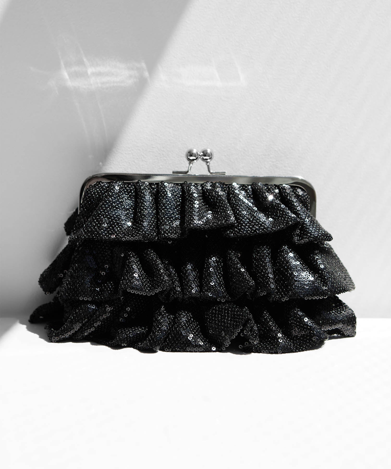 【当日発送】スパンコールフリルデザイン2WAYバッグ